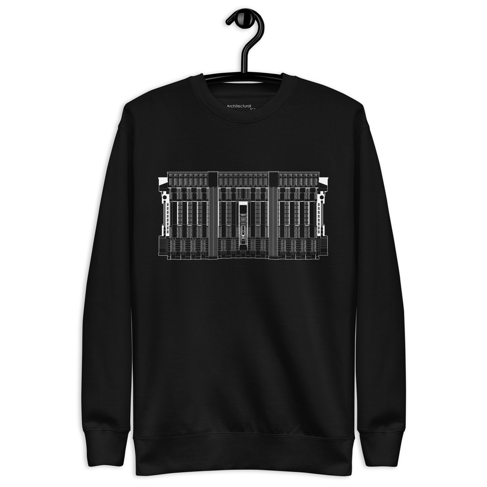 Les Espaces d'Abraxas Eastern Elevation Unisex Sweatshirts