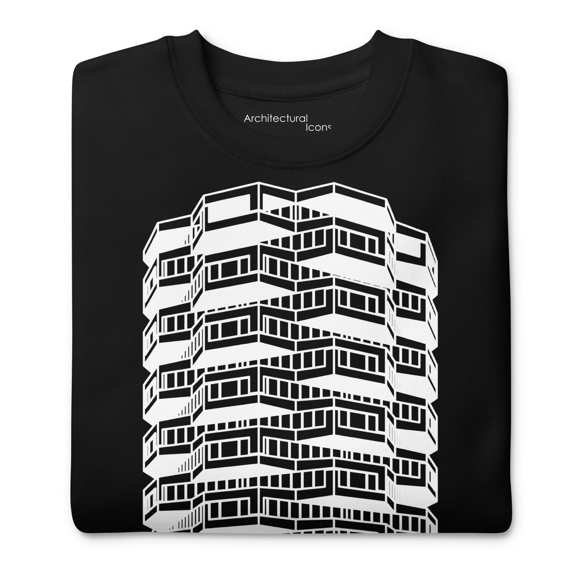 Number One Croydon Black & White Illustration Unisex Sweatshirts