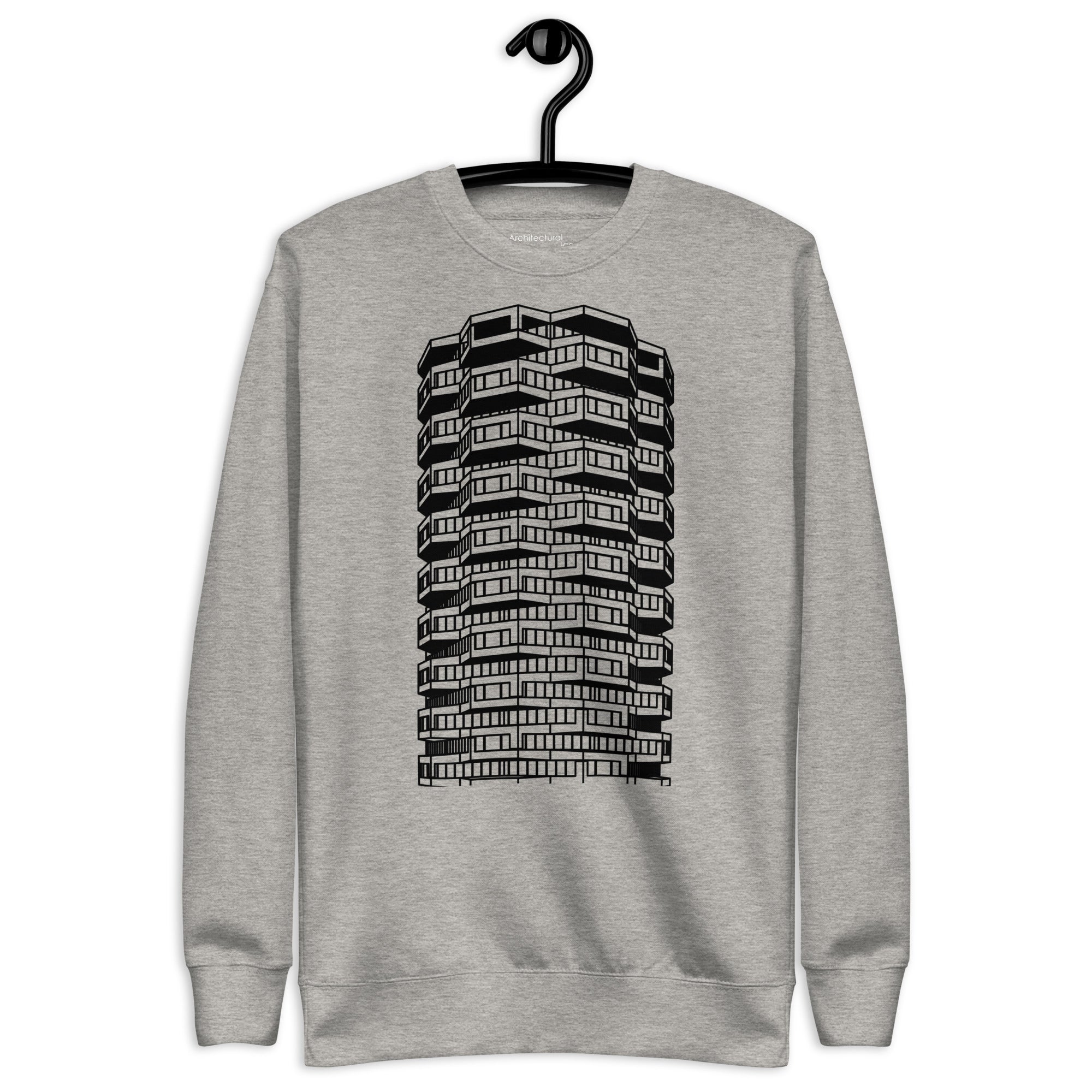 Number One Croydon Black & White Illustration Unisex Sweatshirts