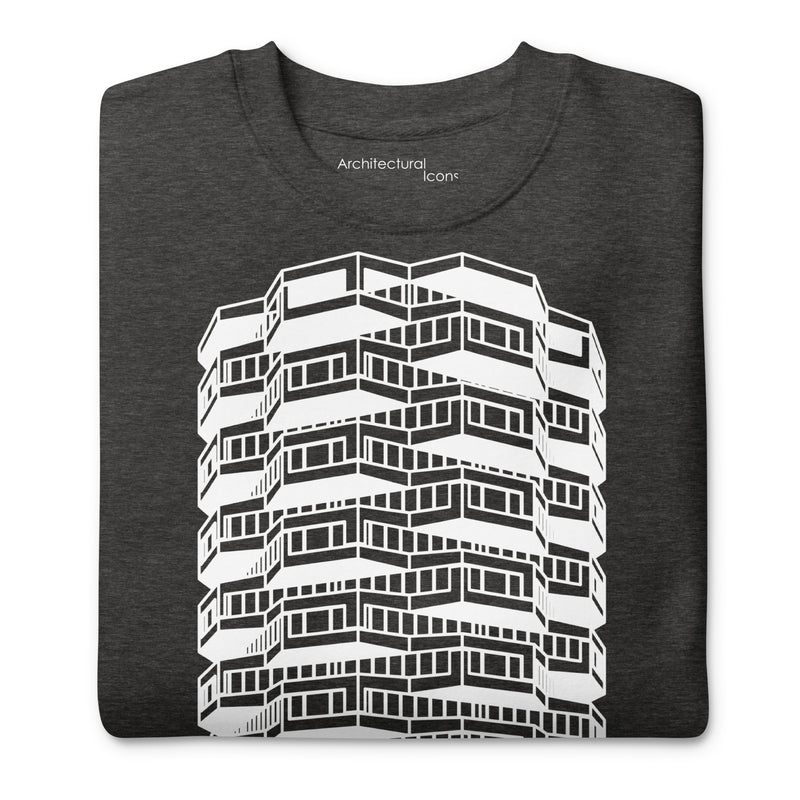 Number One Croydon Black & White Illustration Unisex Jumper