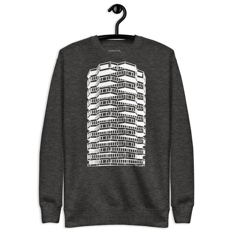 Number One Croydon Black & White Illustration Unisex Sweatshirts