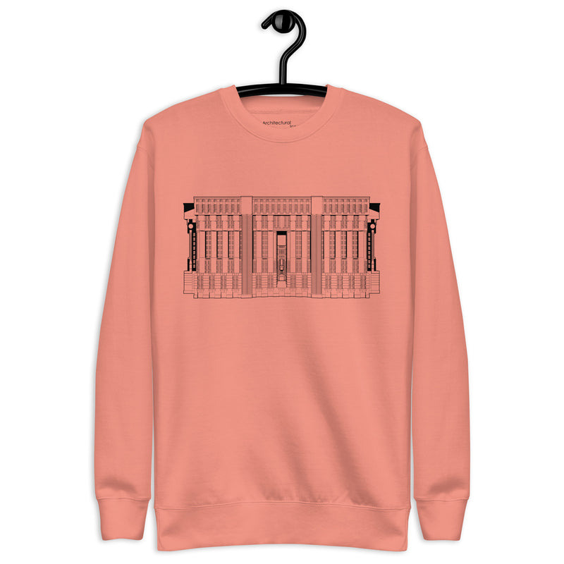 Les Espaces d'Abraxas Eastern Elevation Unisex Sweatshirts