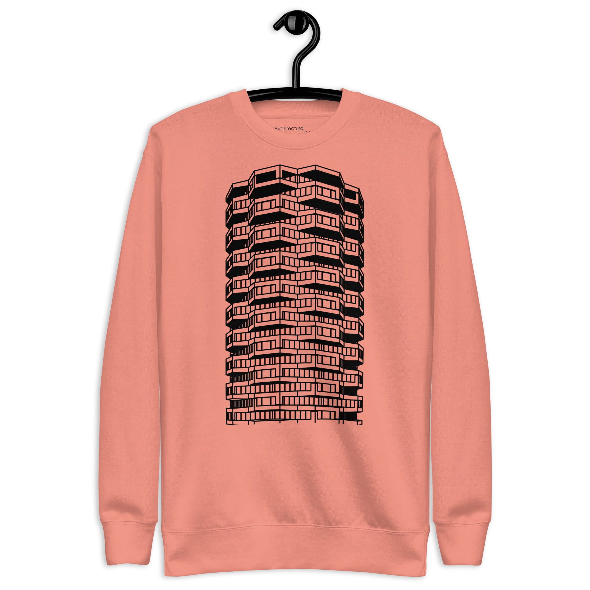 Number One Croydon Black & White Illustration Unisex Jumper