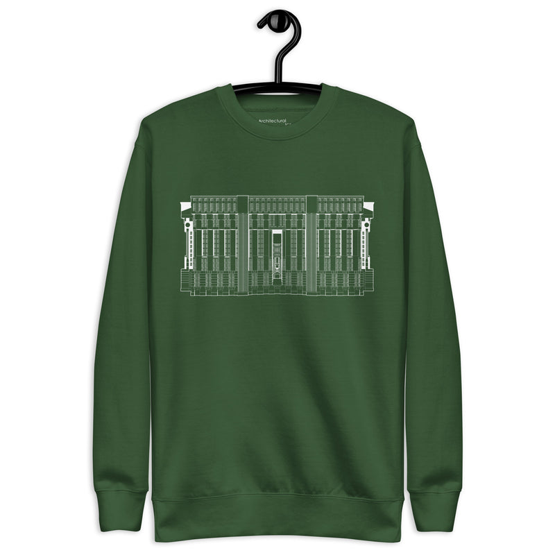 Les Espaces d'Abraxas Eastern Elevation Unisex Sweatshirts