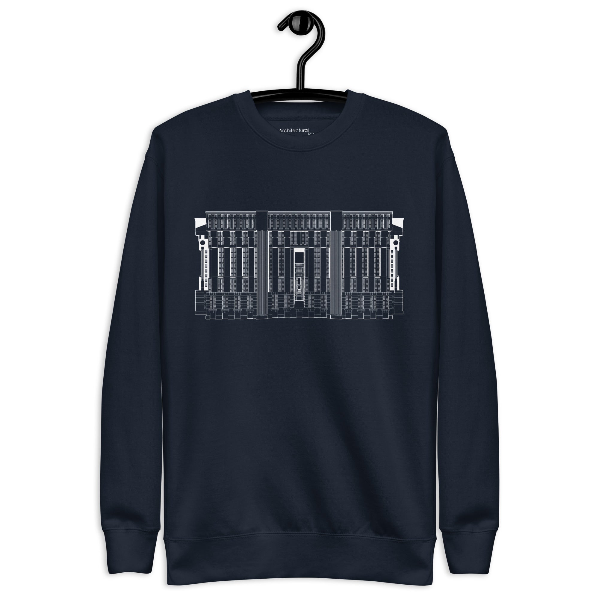 Les Espaces d'Abraxas Eastern Elevation Unisex Sweatshirts