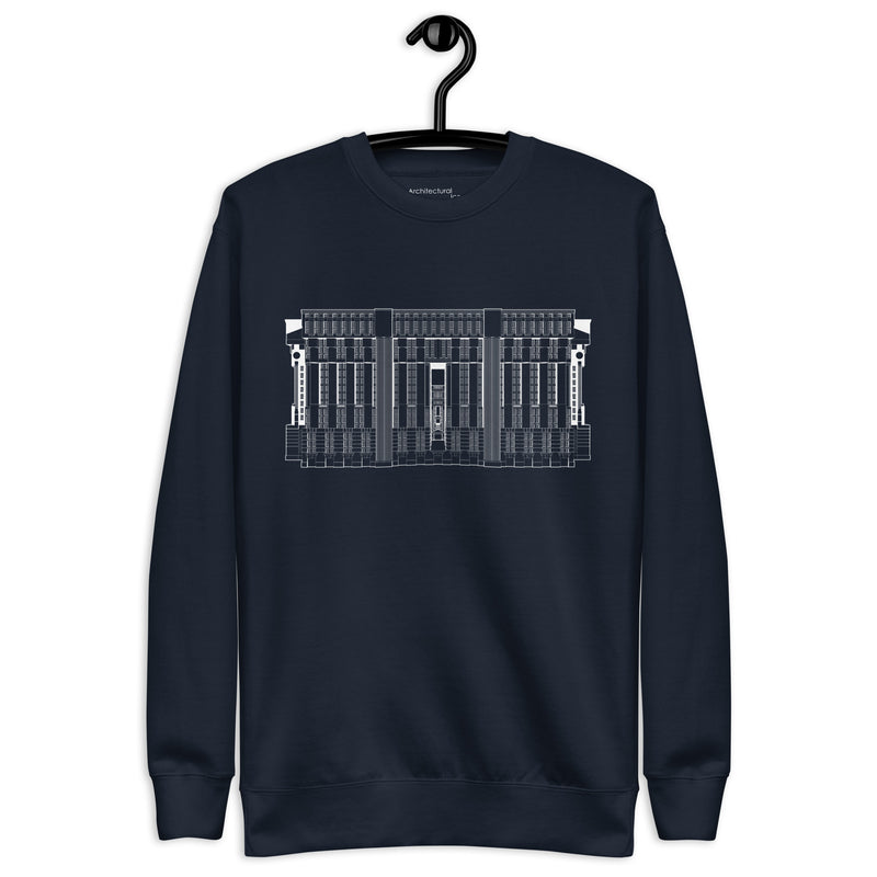 Les Espaces d'Abraxas Eastern Elevation Unisex Sweatshirts