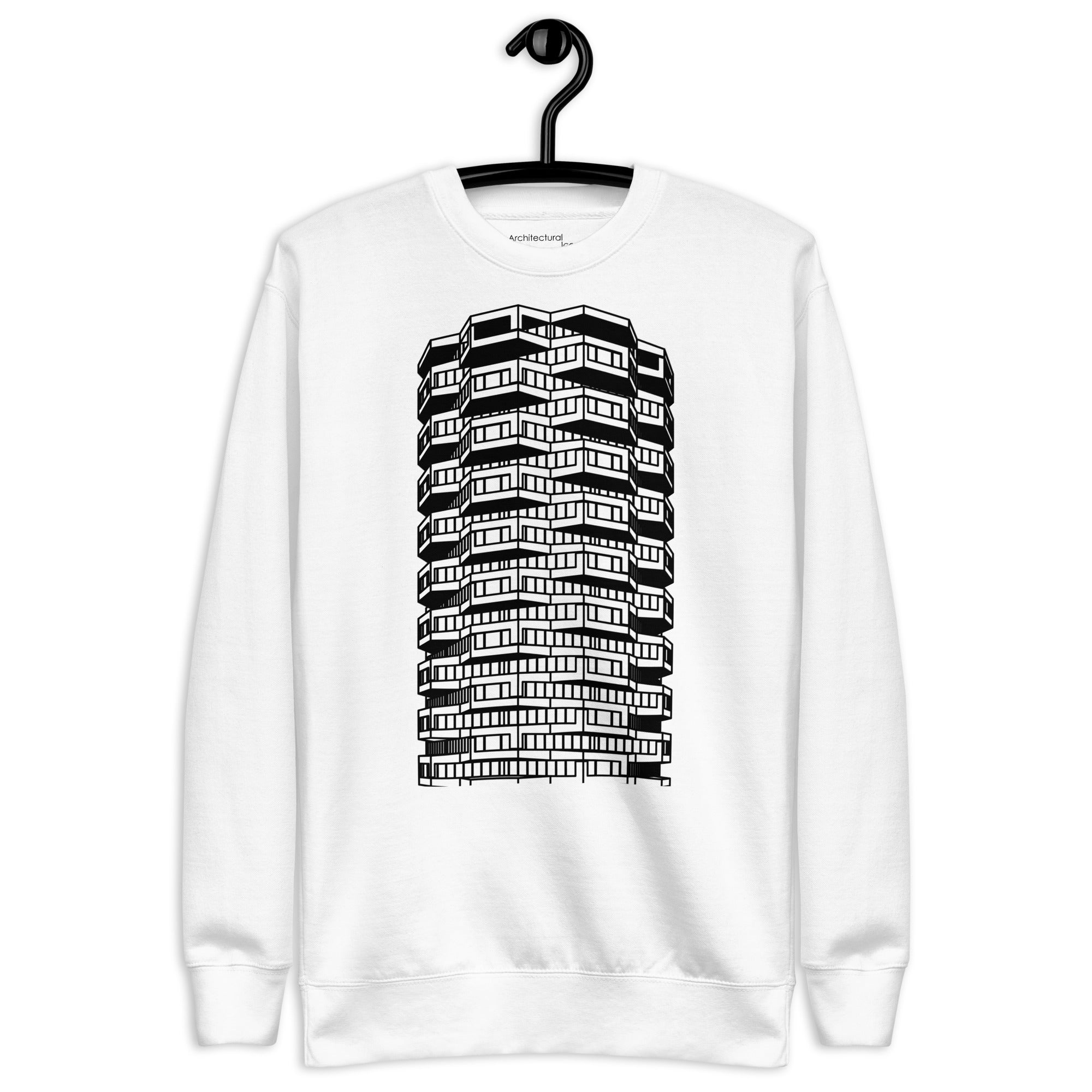 Number One Croydon Black & White Illustration Unisex Sweatshirts