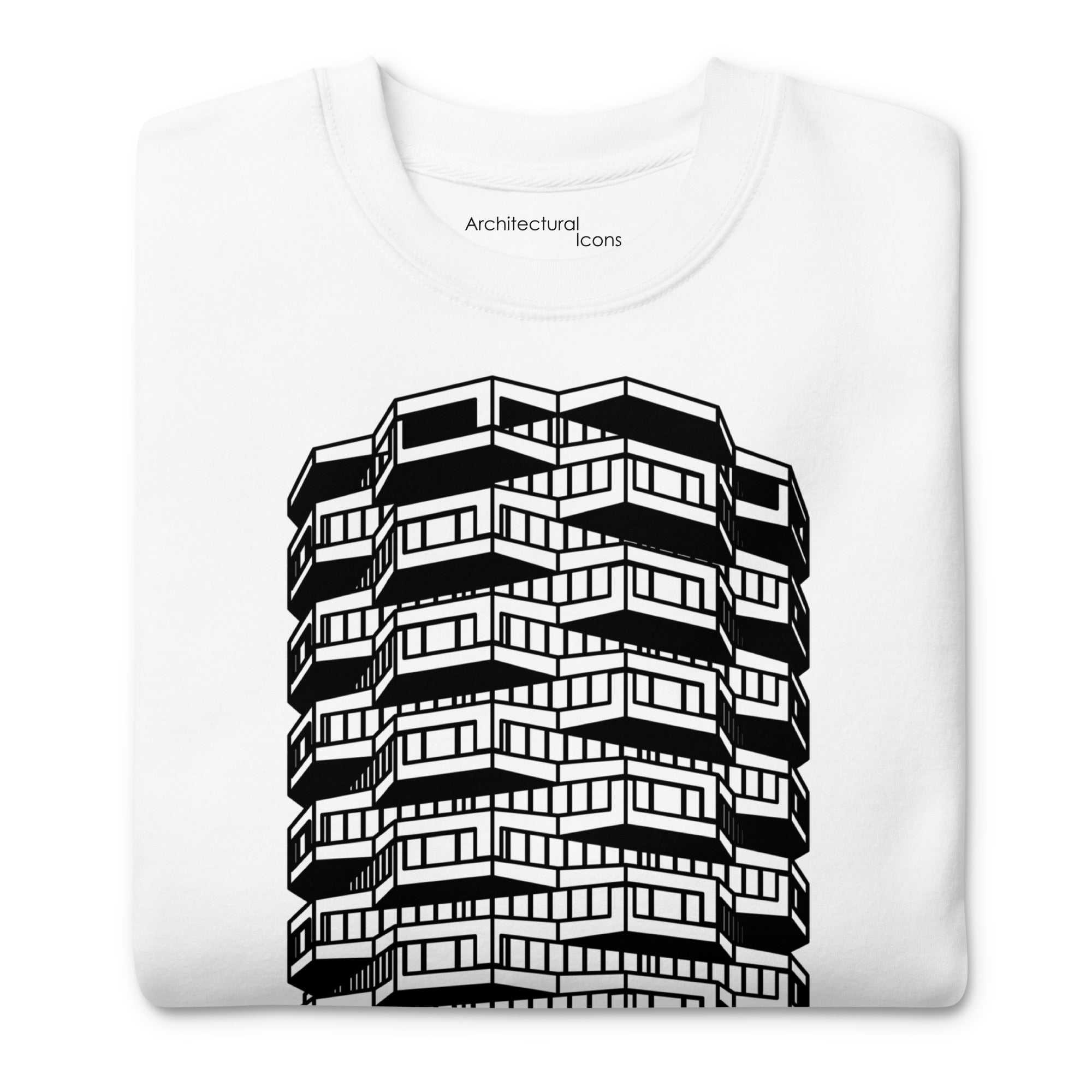 Number One Croydon Black & White Illustration Unisex Sweatshirts