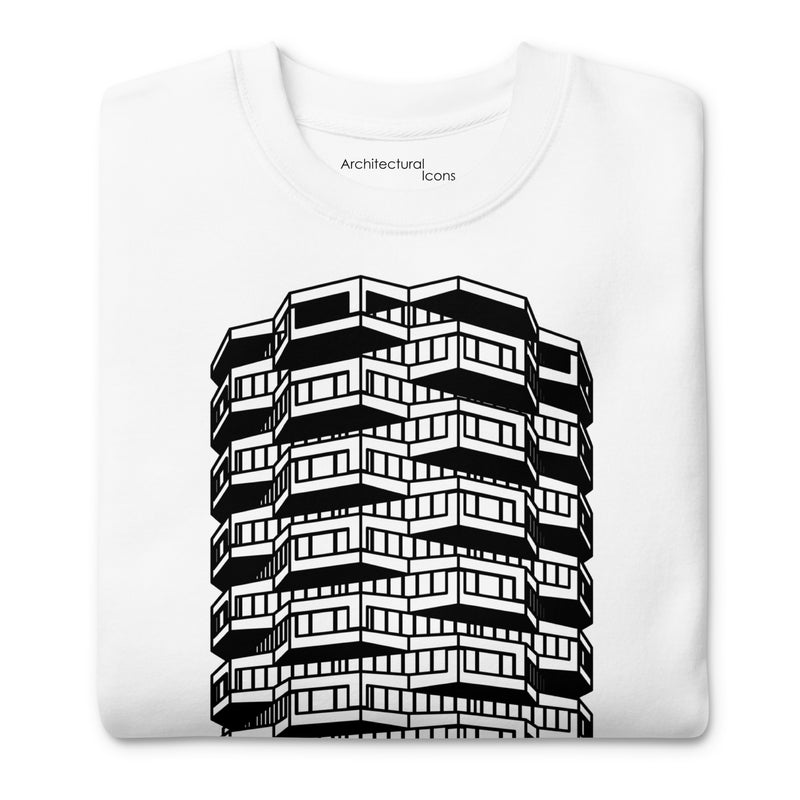 Number One Croydon Black & White Illustration Unisex Sweatshirts