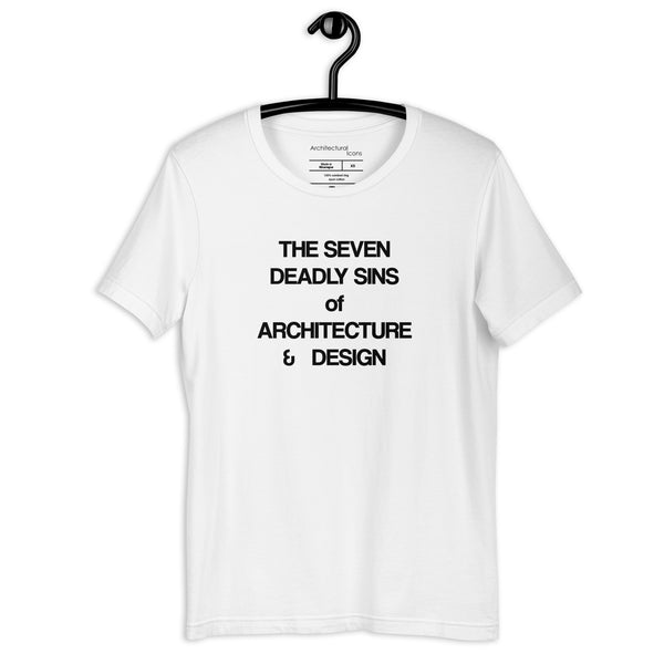 The Seven Deadly Sins of Architecture & Design Front & Back Unisex T-Shirts