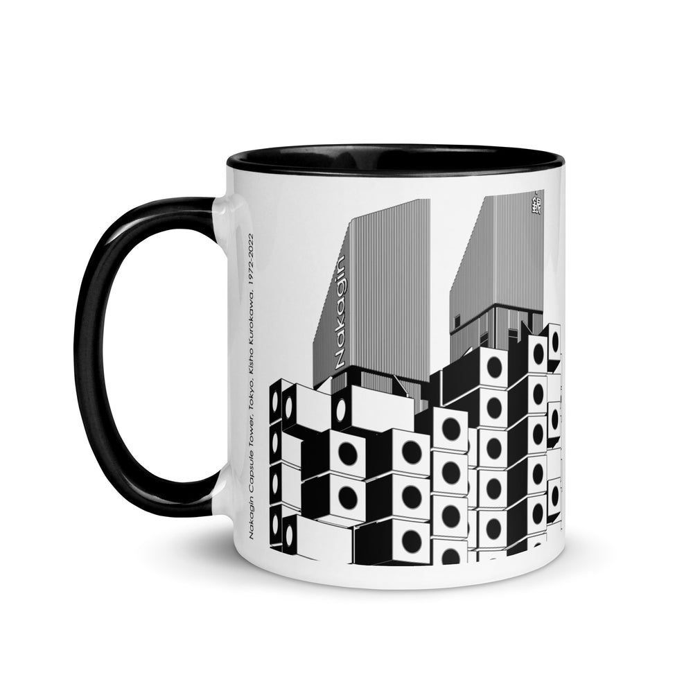 Nakagin Capsule Tower Different Coloured Mugs