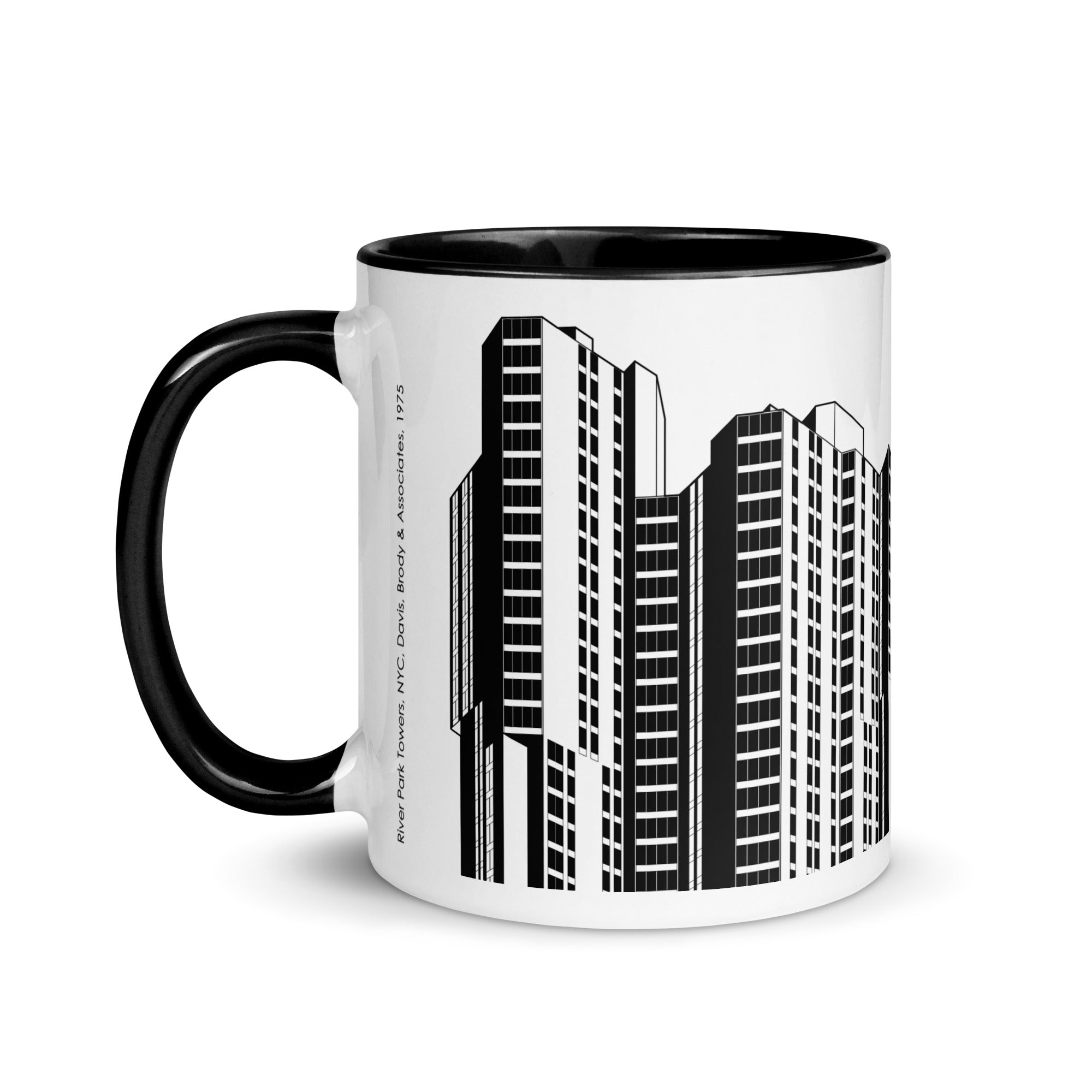 River Park Tower Different Coloured Mugs