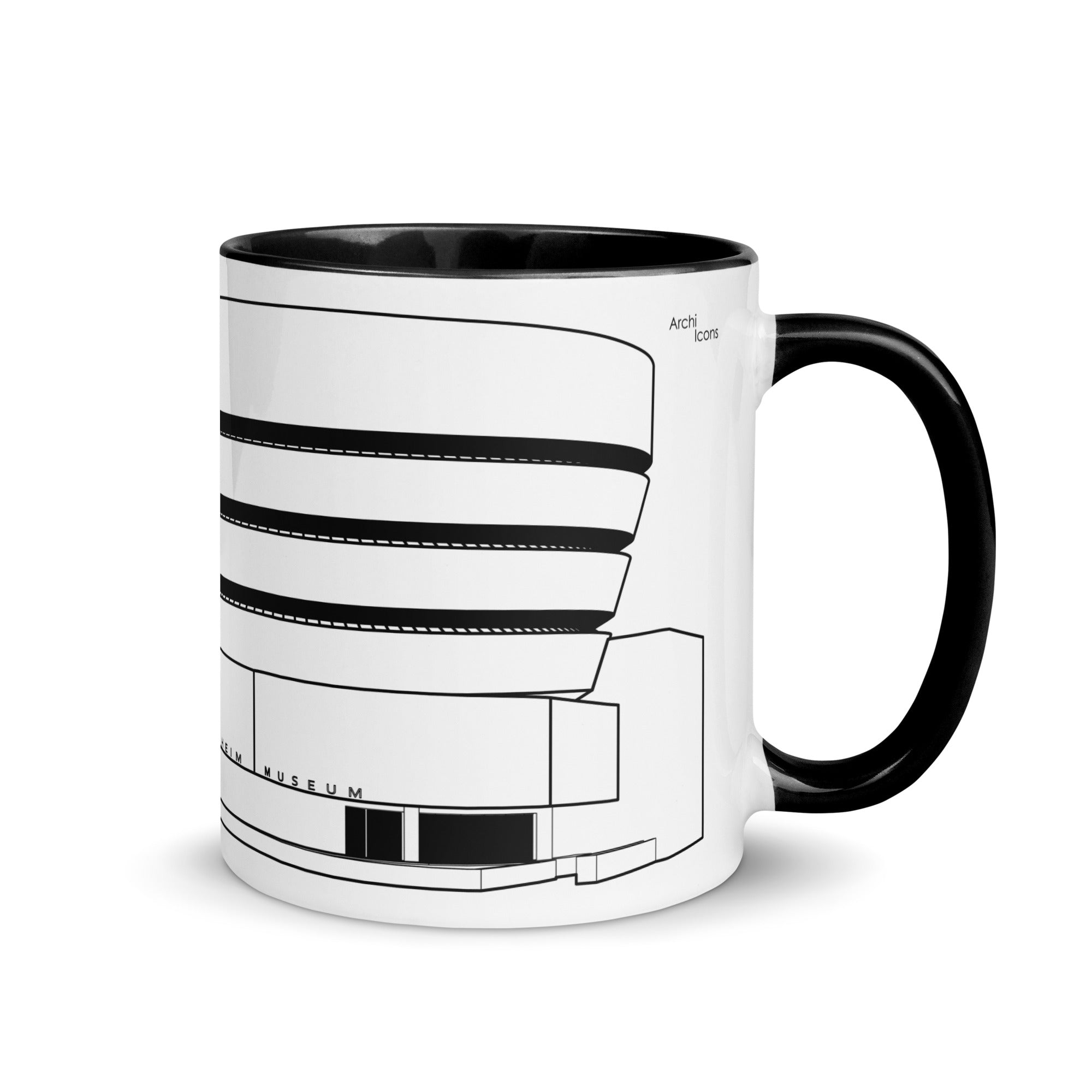 Solomon R. Guggenheim Museum Different Coloured Mugs