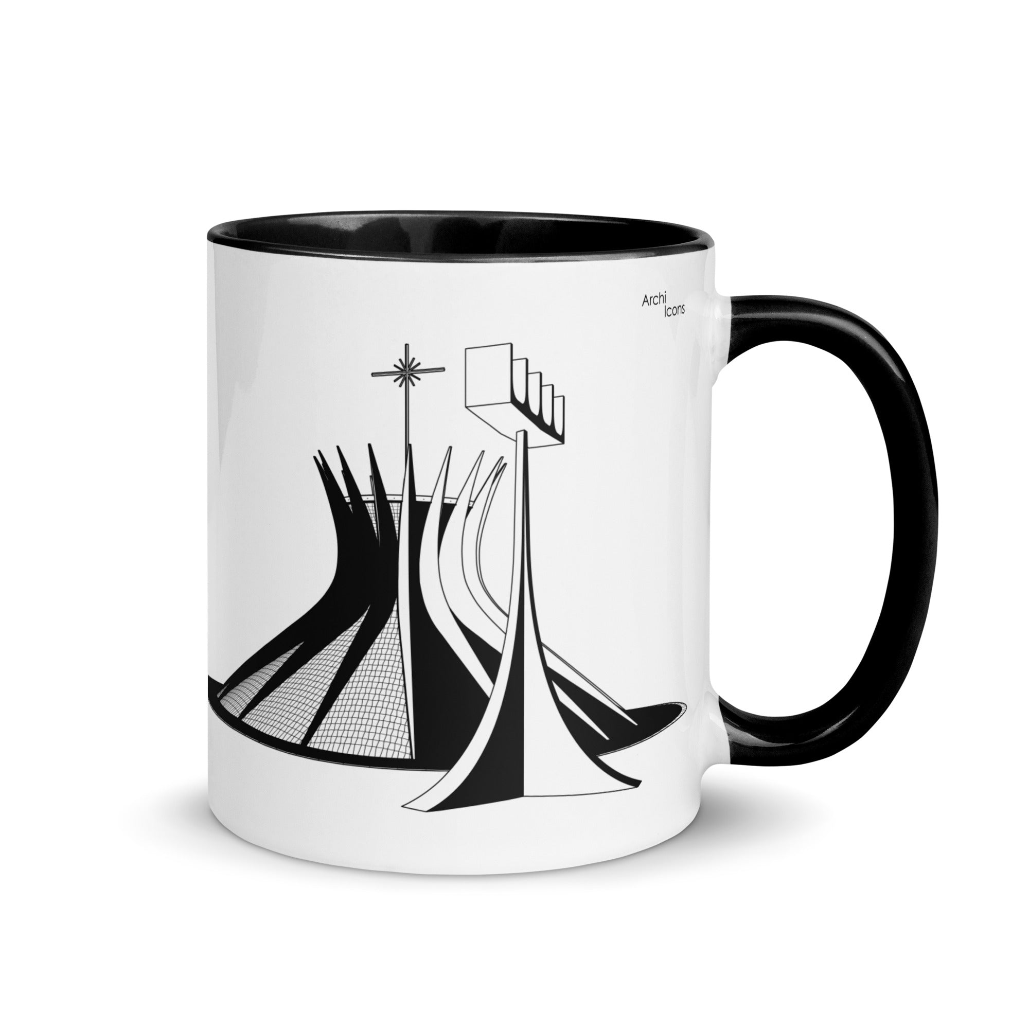 Brasilia Cathedral Different Coloured Mugs