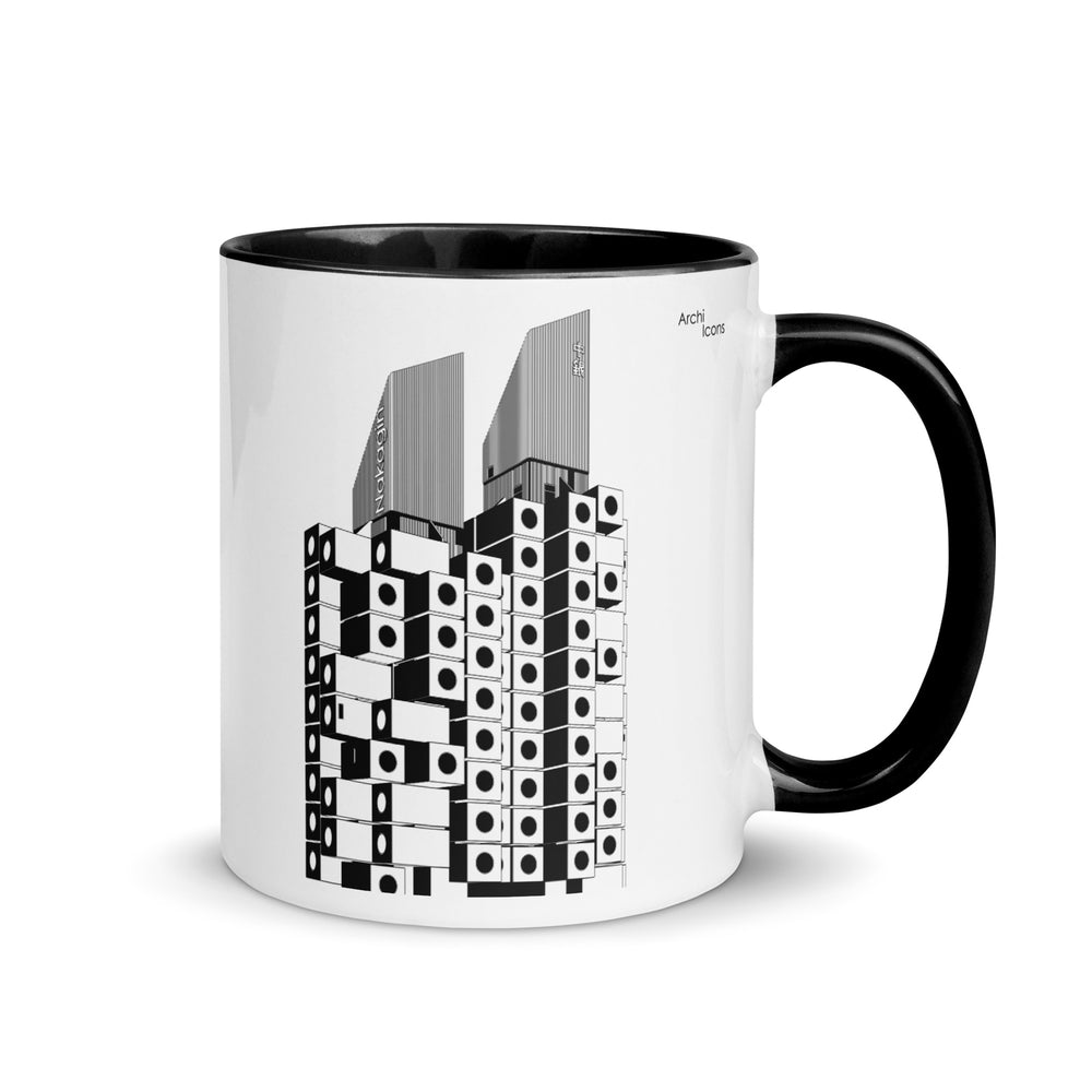 Nakagin Capsule Tower Different Coloured Mugs