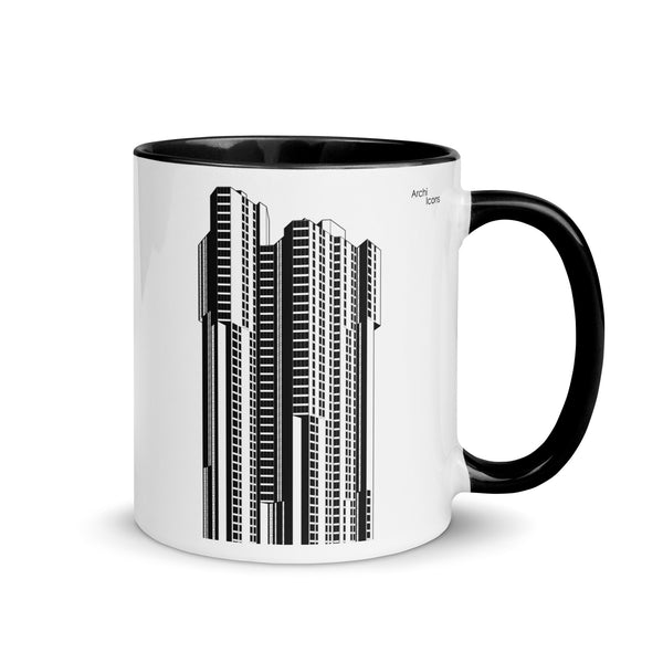 River Park Tower Different Coloured Mugs