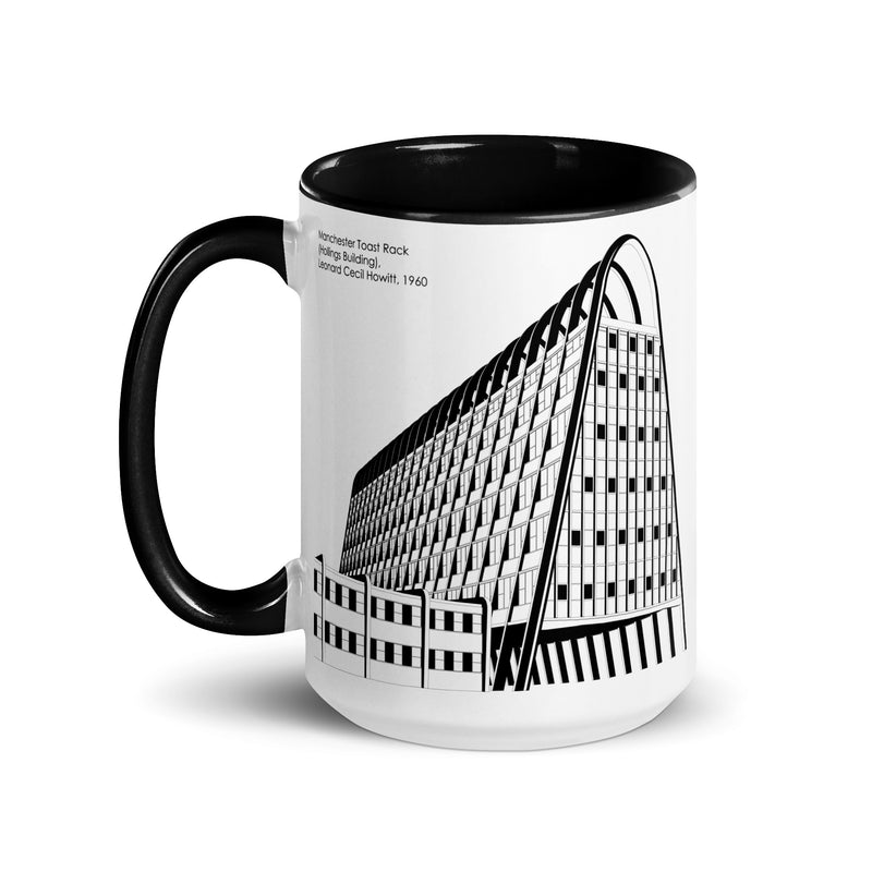 Manchester Toast Rack Different Coloured Mugs