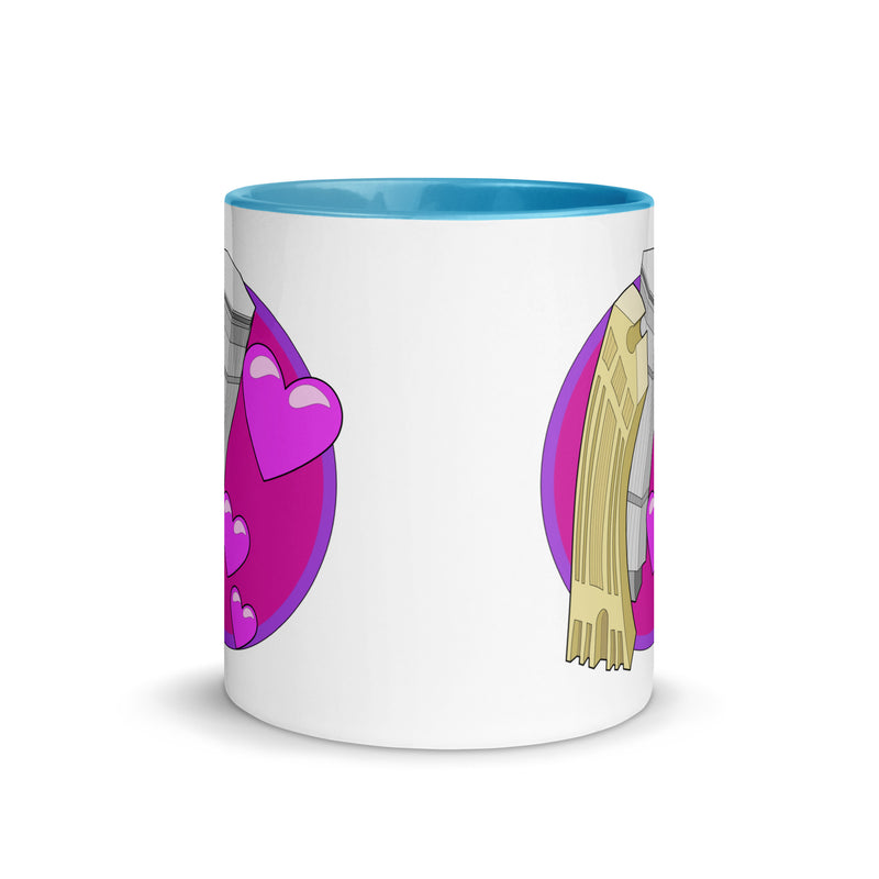 Stylistic Love Affair Mugs with Colour Inside