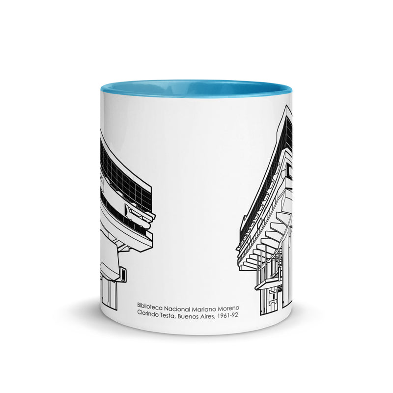 Biblioteca Nacional Mariano Moreno Different Colored Mugs