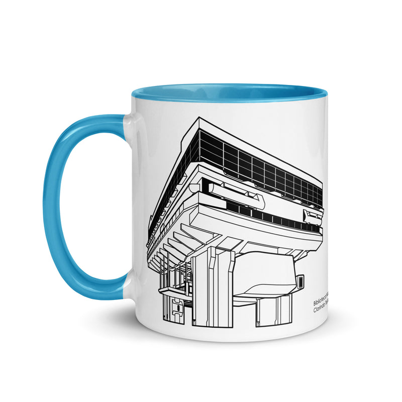 Biblioteca Nacional Mariano Moreno Different Colored Mugs