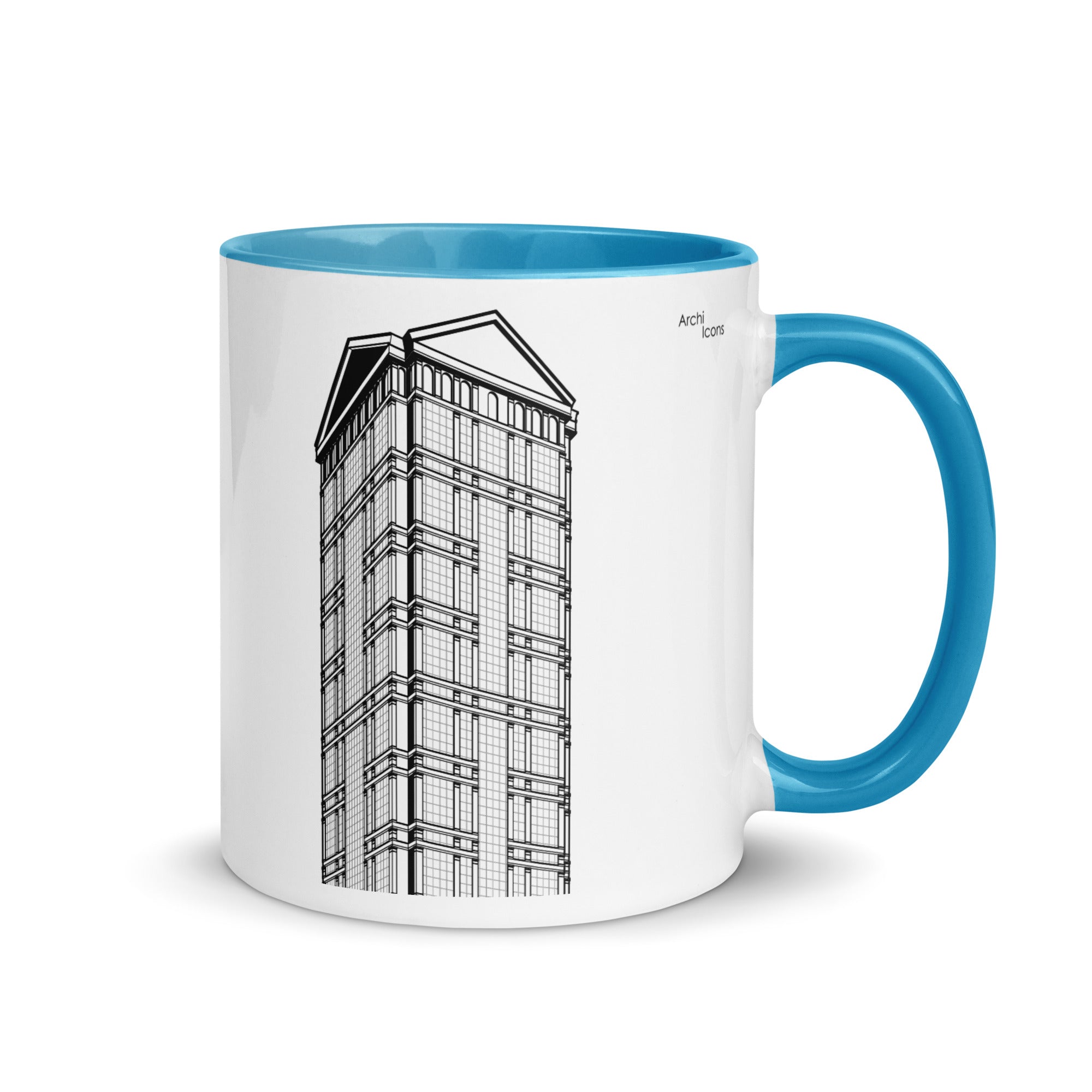 77 West Wacker Different Coloured Mugs