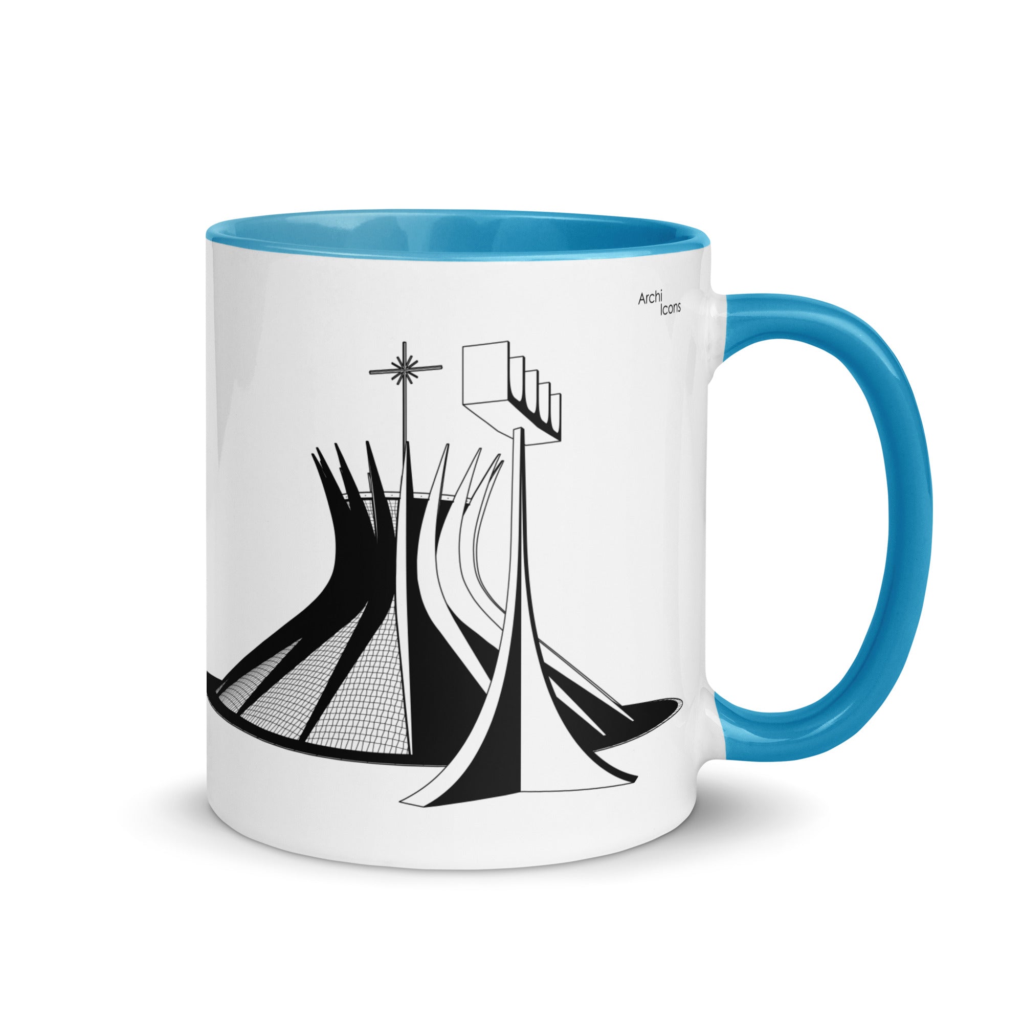 Brasilia Cathedral Different Coloured Mugs