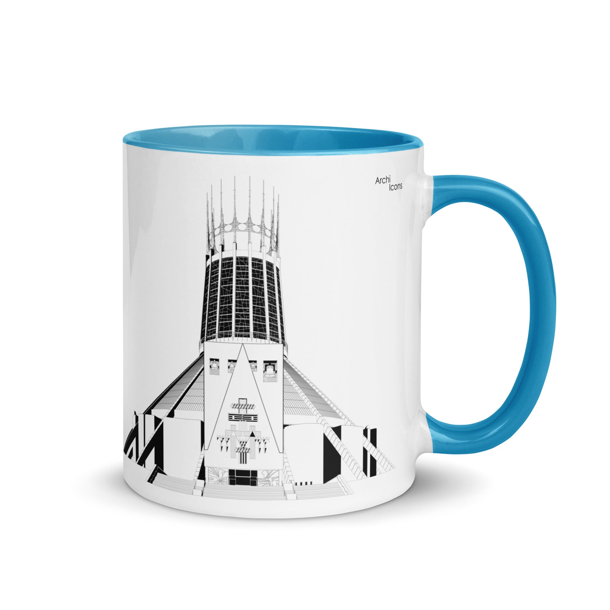 Liverpool Metropolitan Cathedral Different Coloured Mugs