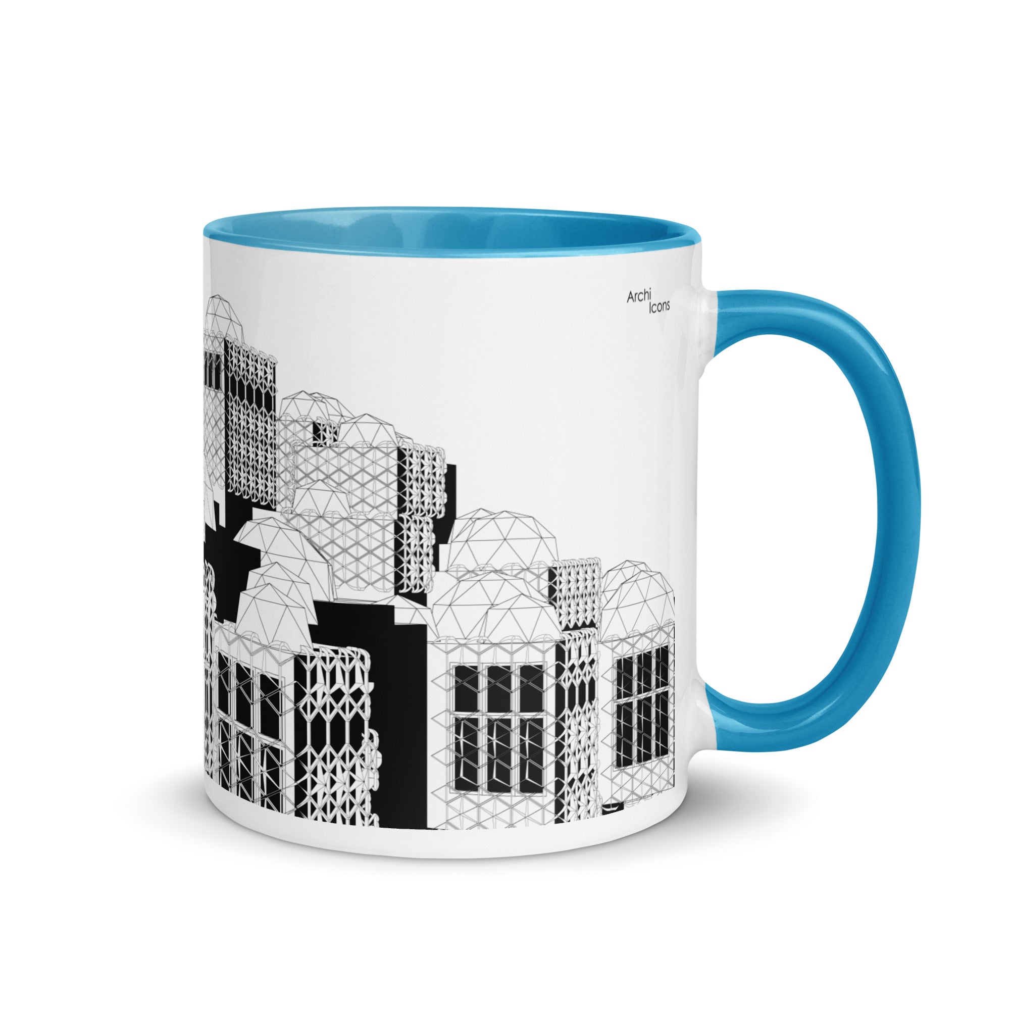 National Library of Kosovo Different Coloured Mugs