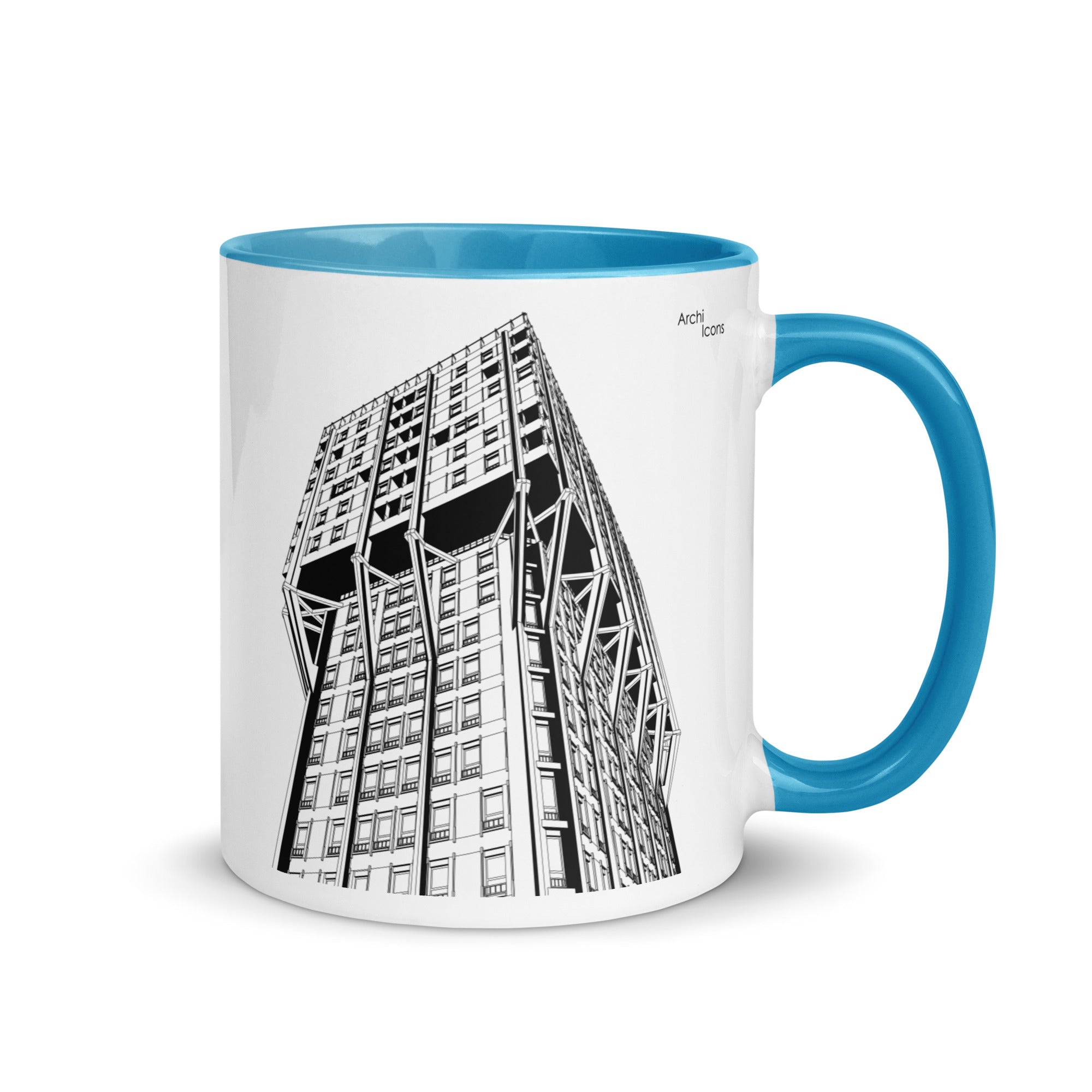 Torre Velasca Different Coloured Mugs