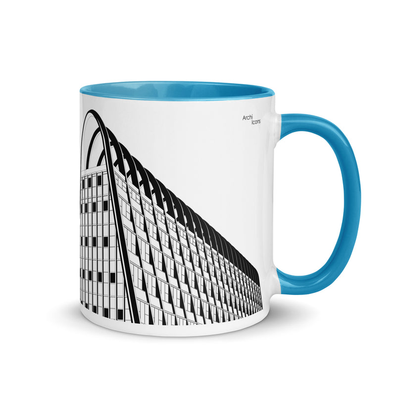 Manchester Toast Rack Different Coloured Mugs