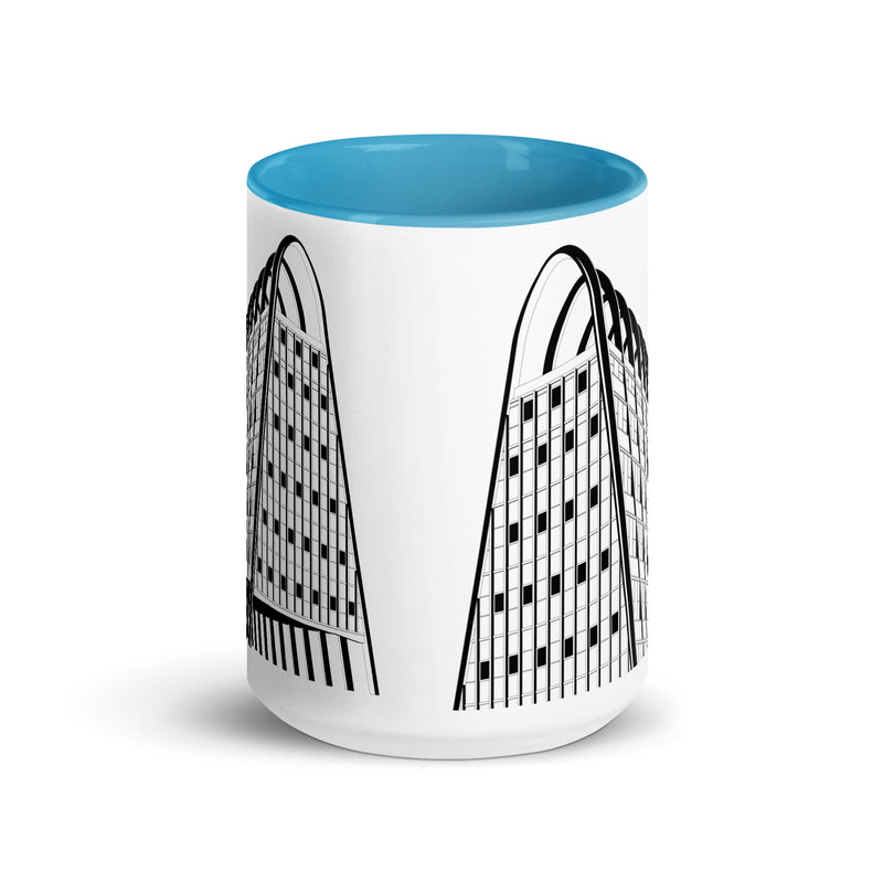 Manchester Toast Rack Different Coloured Mugs