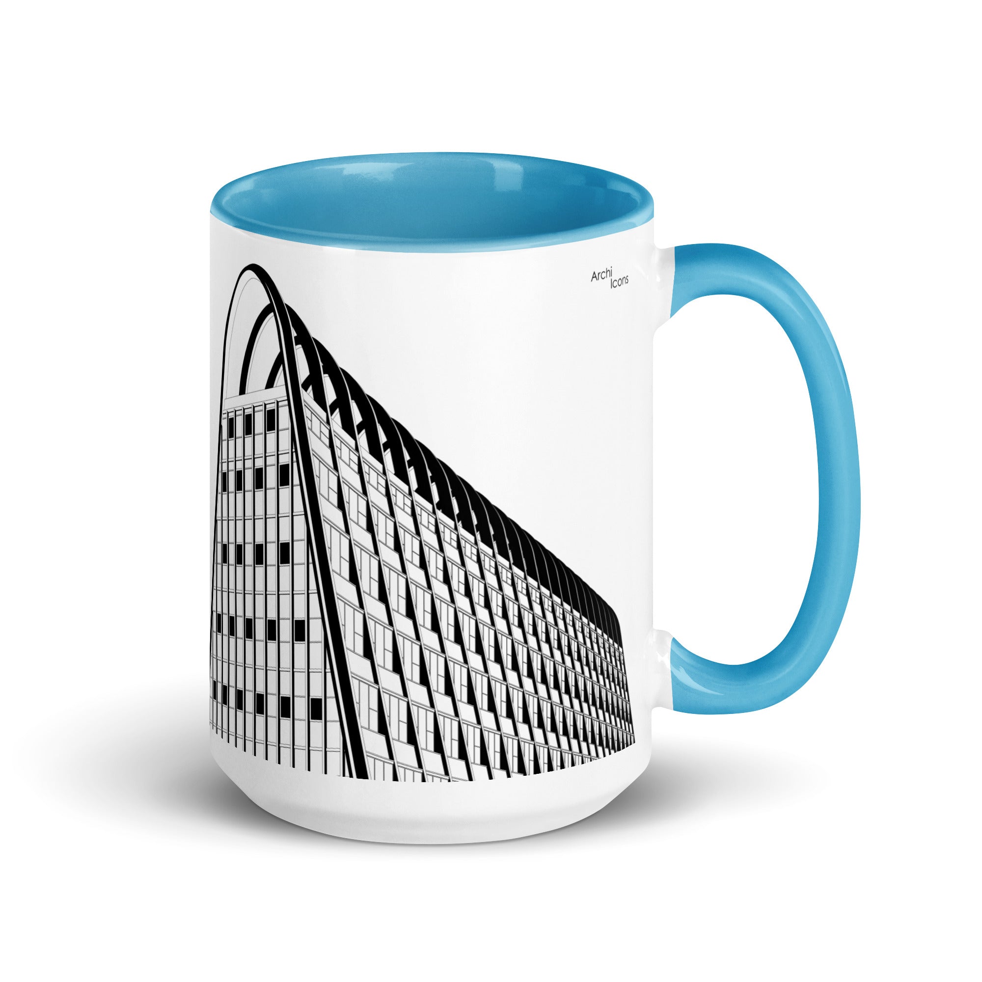 Manchester Toast Rack Different Coloured Mugs