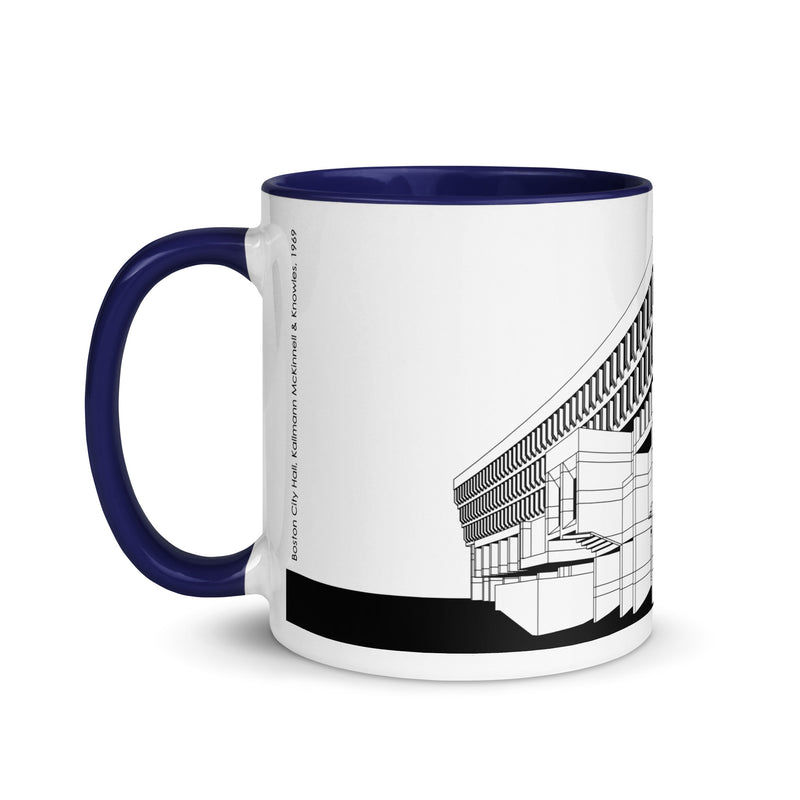 Boston City Hall Different Coloured Mugs