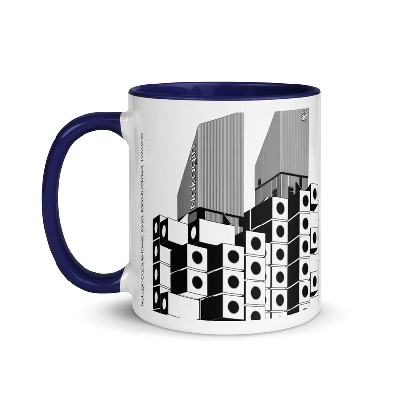 Nakagin Capsule Tower Different Coloured Mugs