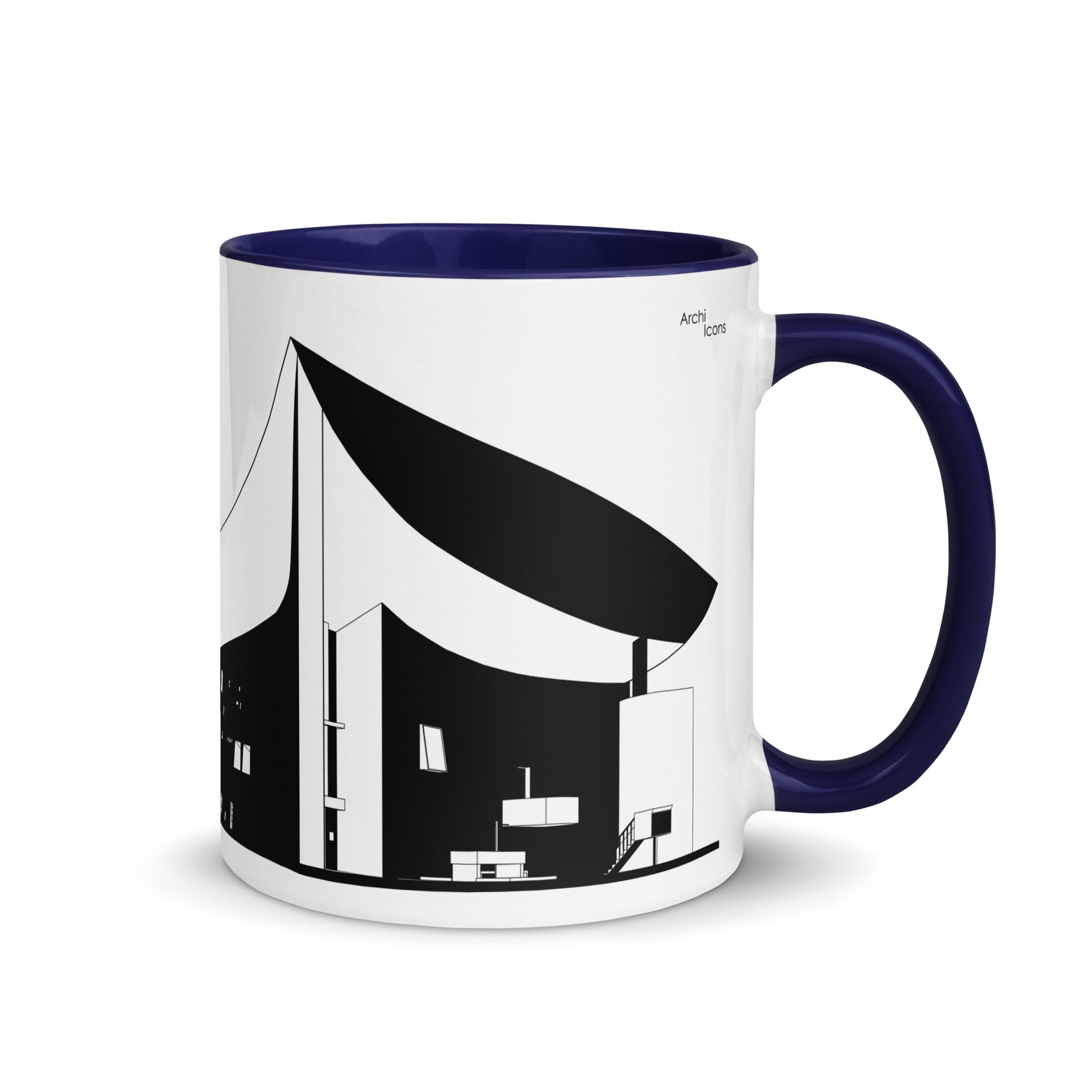 Notre-Dame du Haut Different Coloured Mugs