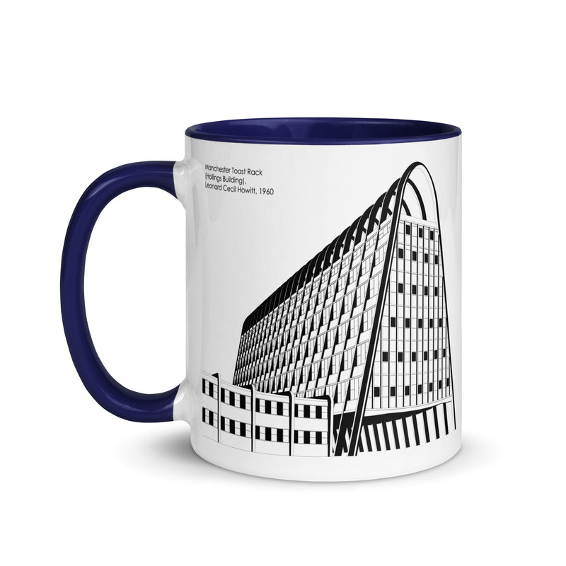 Manchester Toast Rack Different Coloured Mugs