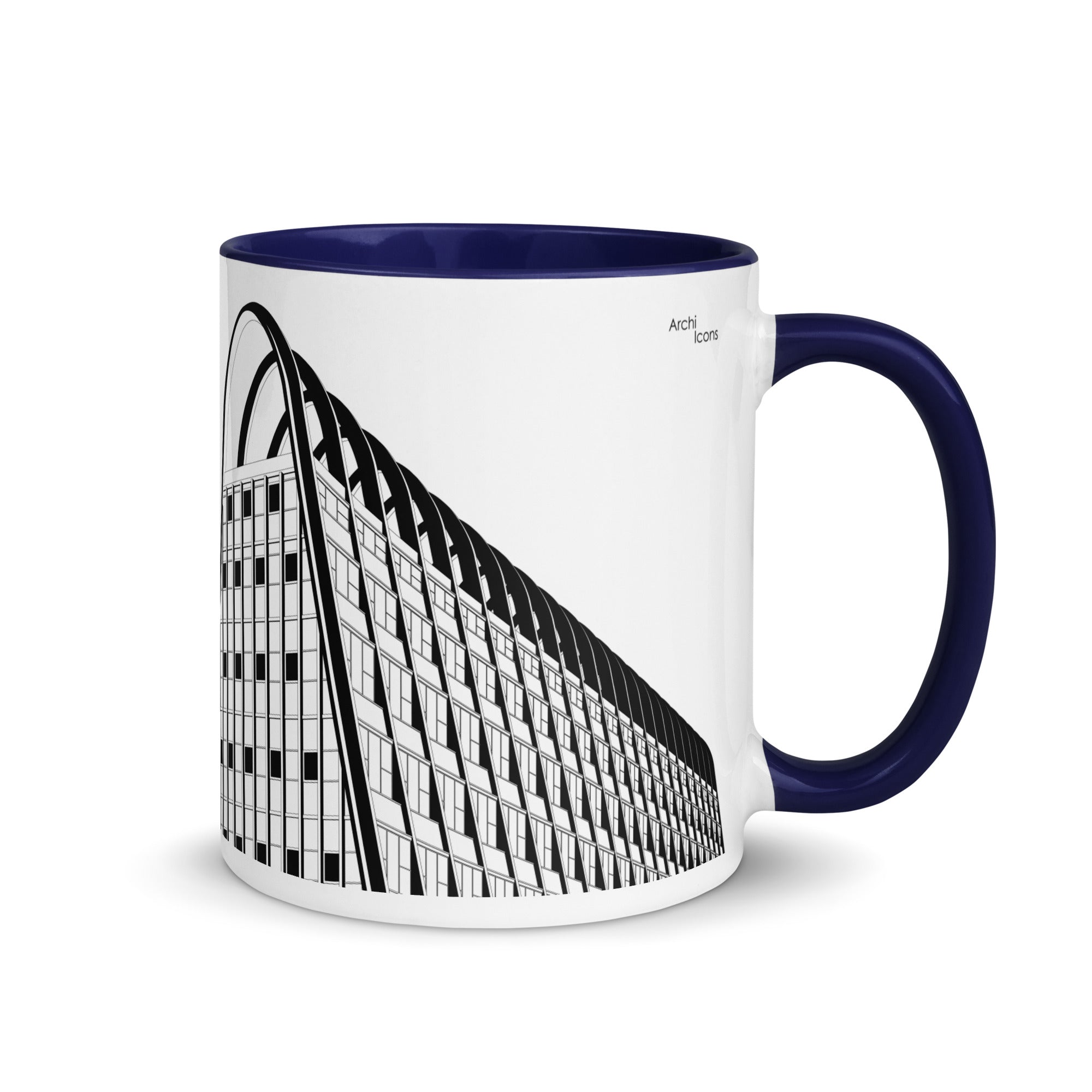 Manchester Toast Rack Different Coloured Mugs