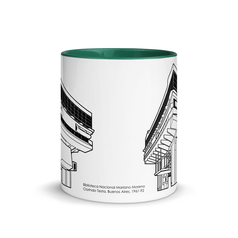 Biblioteca Nacional Mariano Moreno Different Colored Mugs