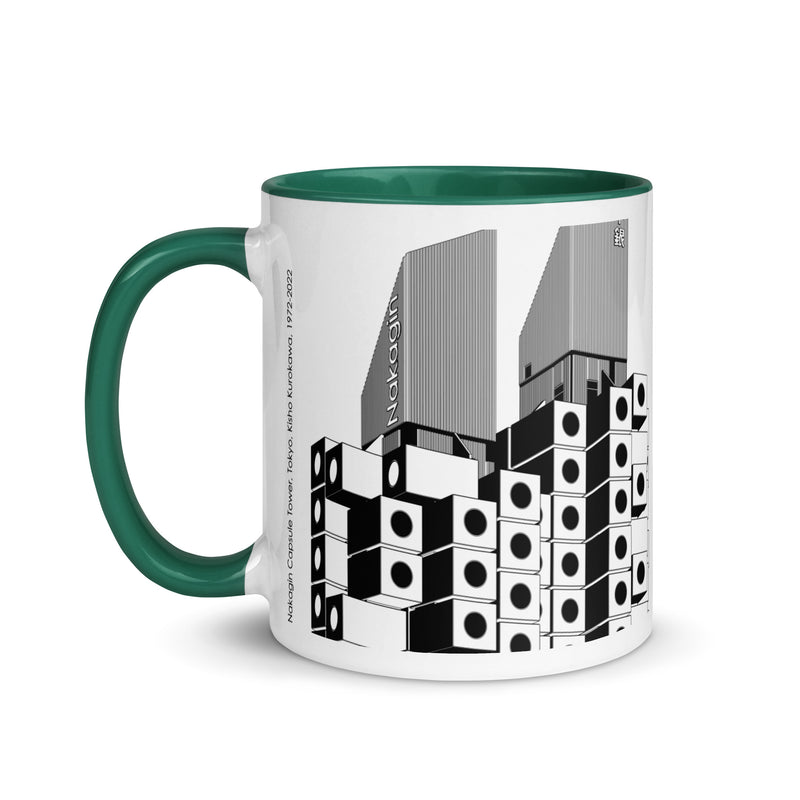 Nakagin Capsule Tower Different Coloured Mugs