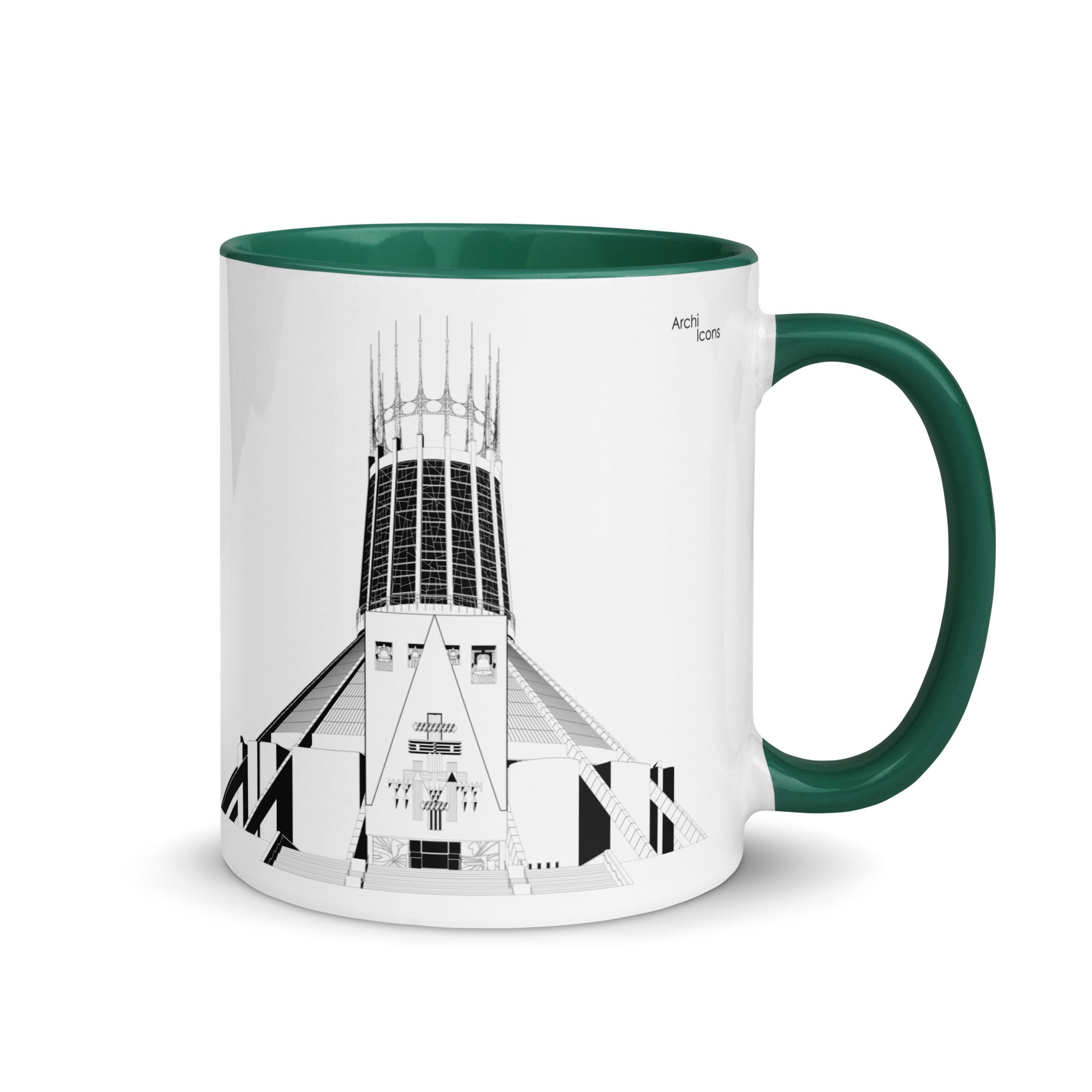 Liverpool Metropolitan Cathedral Different Coloured Mugs