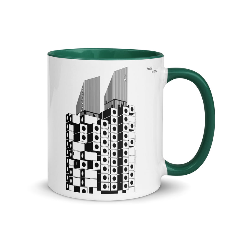 Nakagin Capsule Tower Different Coloured Mugs