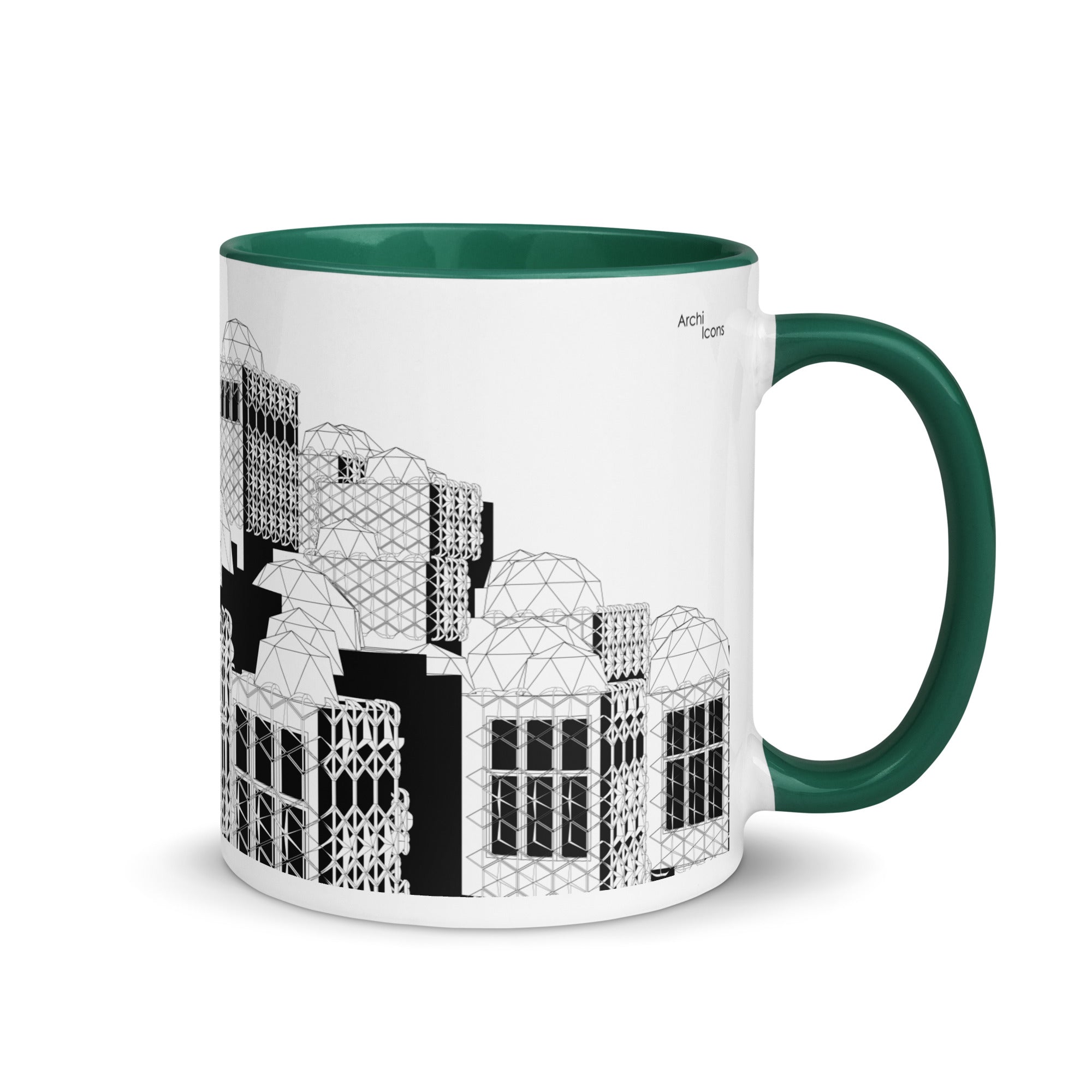 National Library of Kosovo Different Coloured Mugs