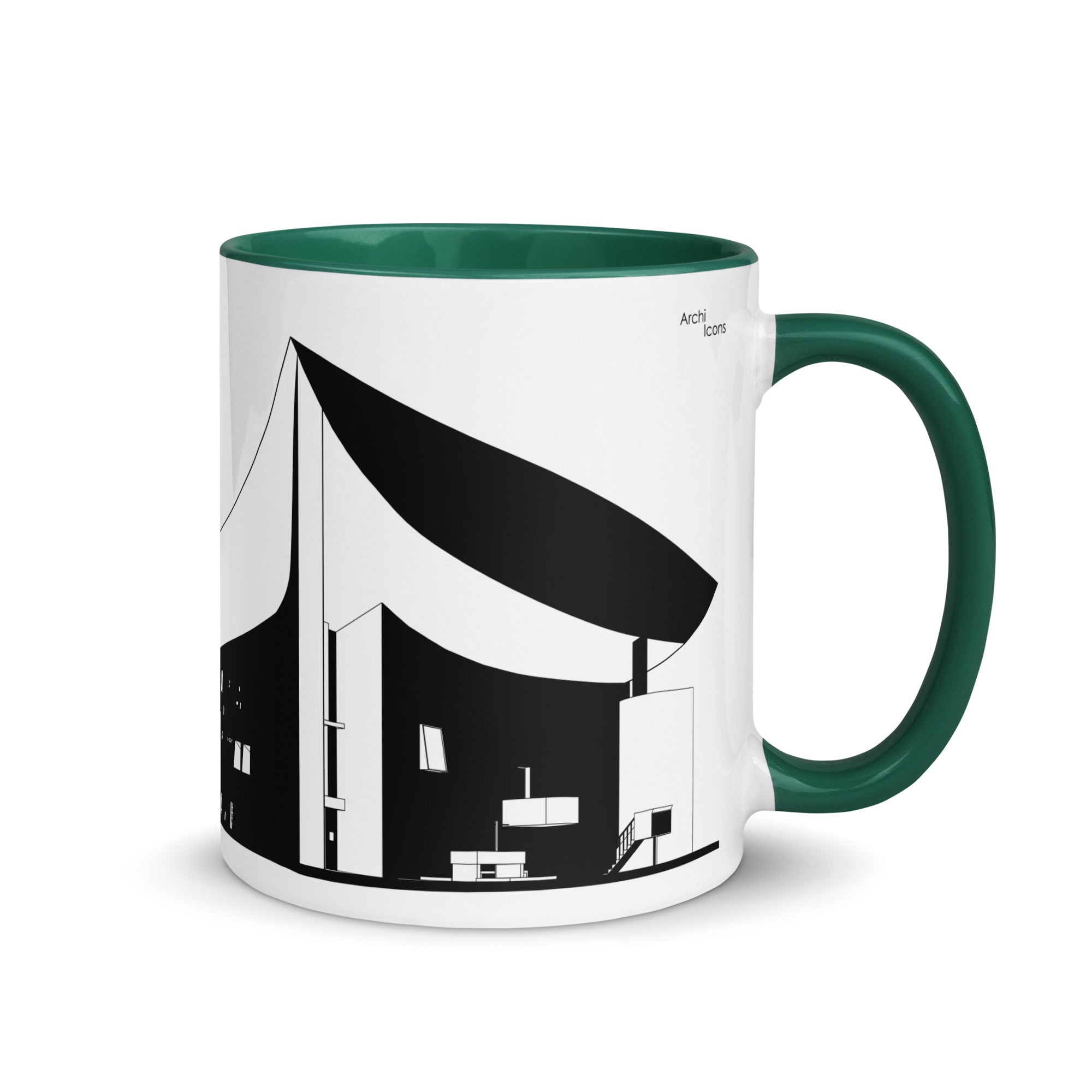 Notre-Dame du Haut Different Coloured Mugs