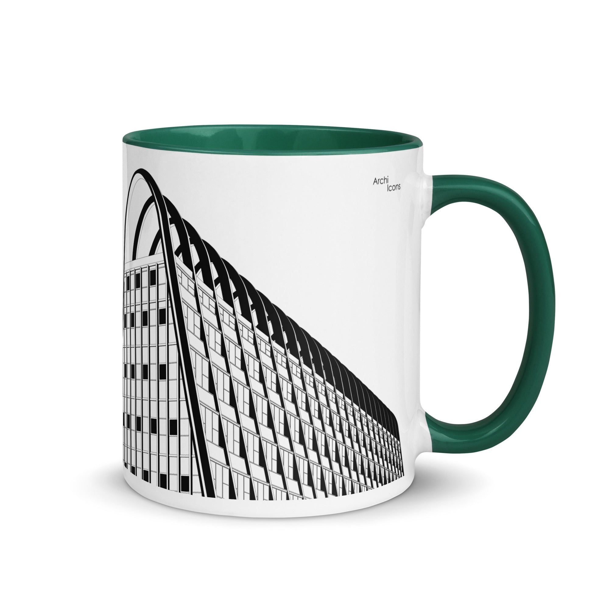 Manchester Toast Rack Different Coloured Mugs