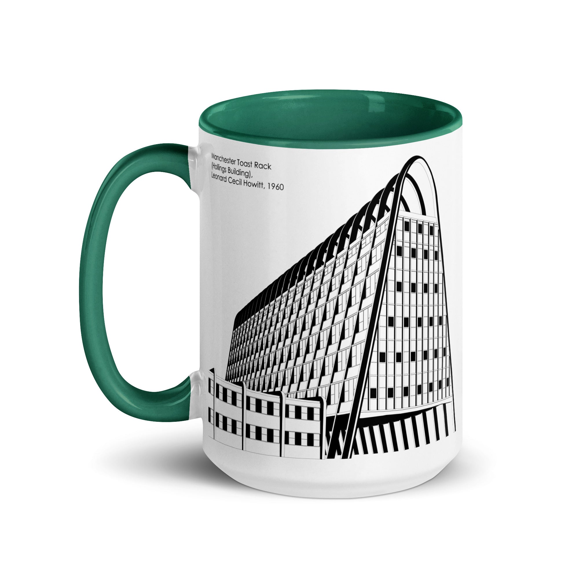 Manchester Toast Rack Different Coloured Mugs