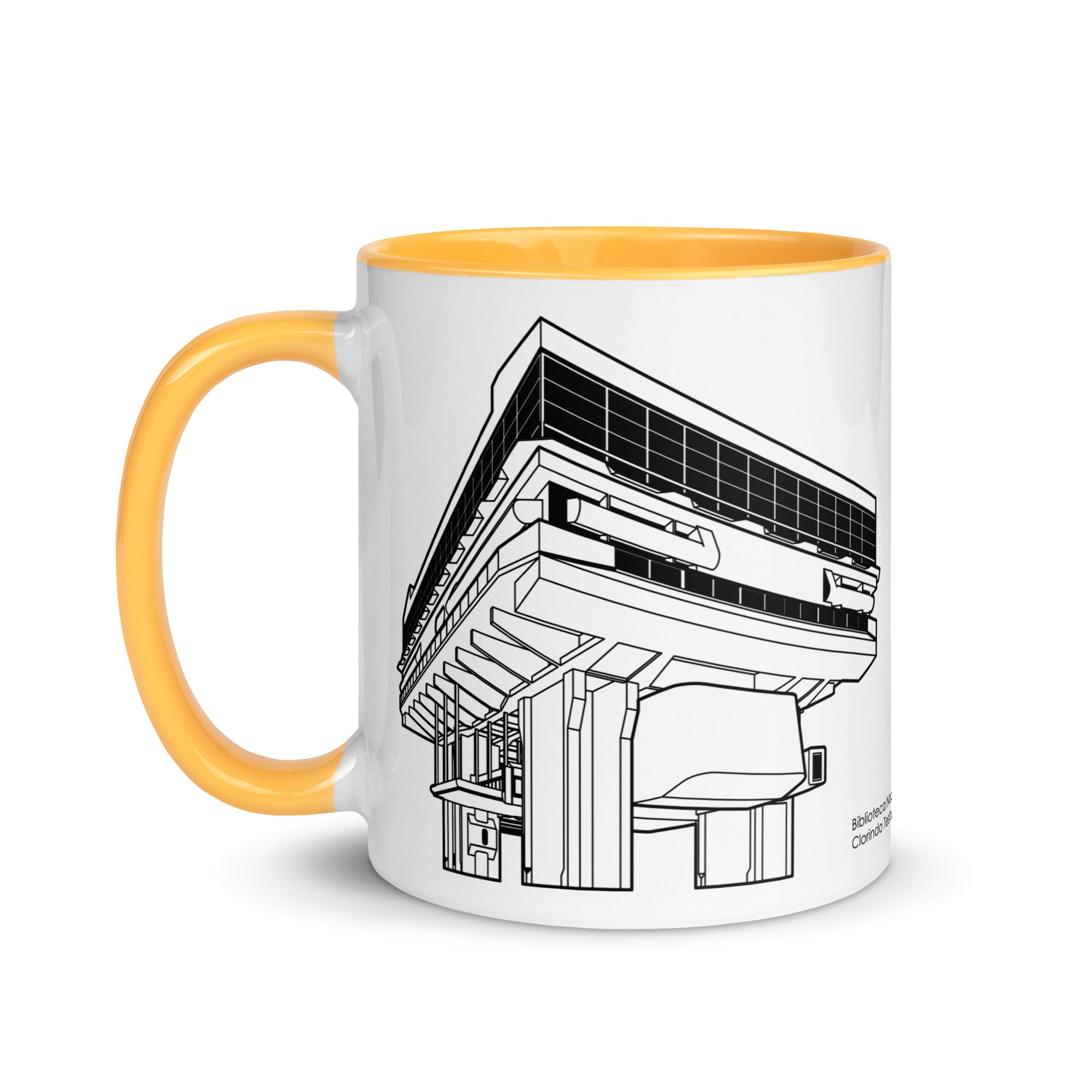 Biblioteca Nacional Mariano Moreno Different Colored Mugs