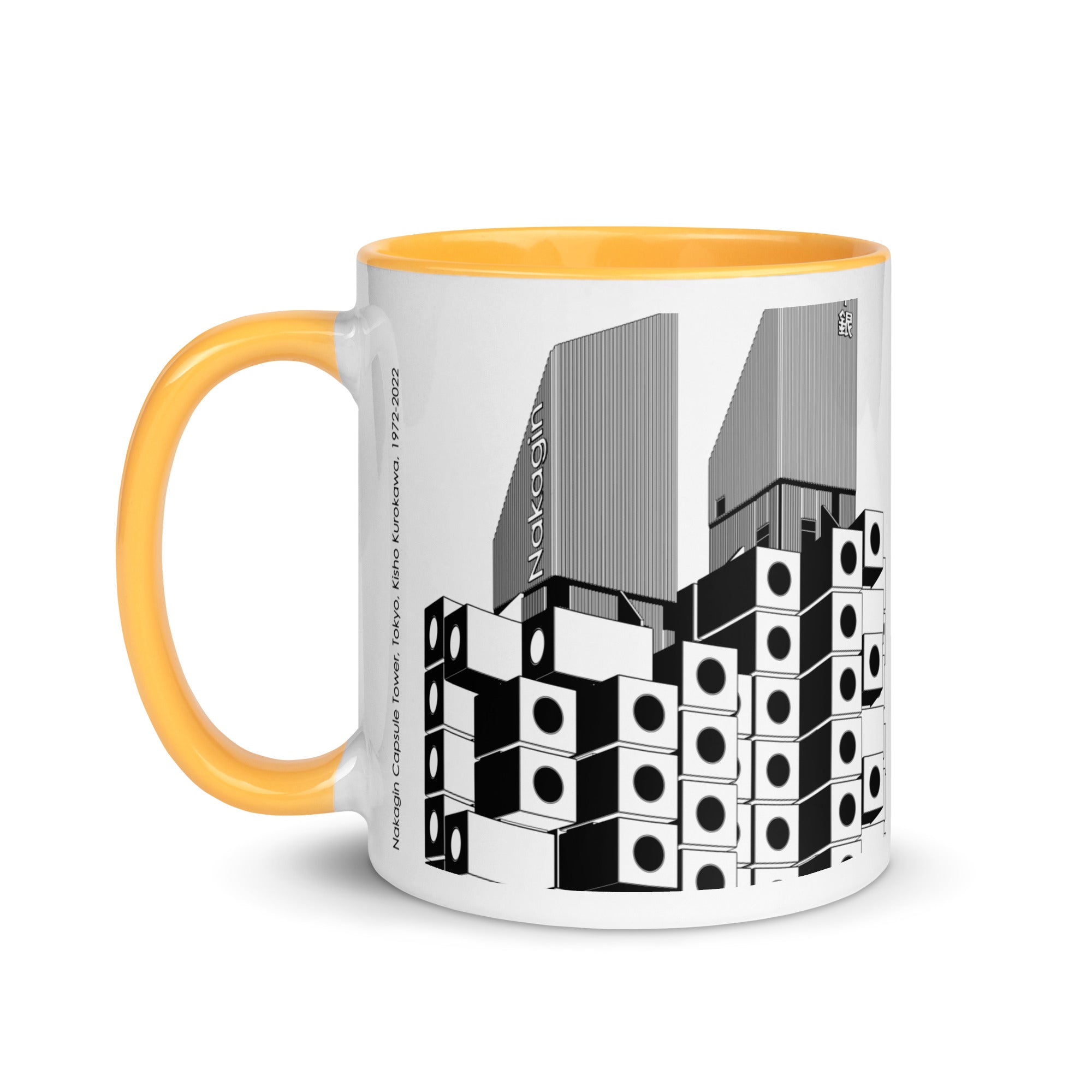 Nakagin Capsule Tower Different Coloured Mugs