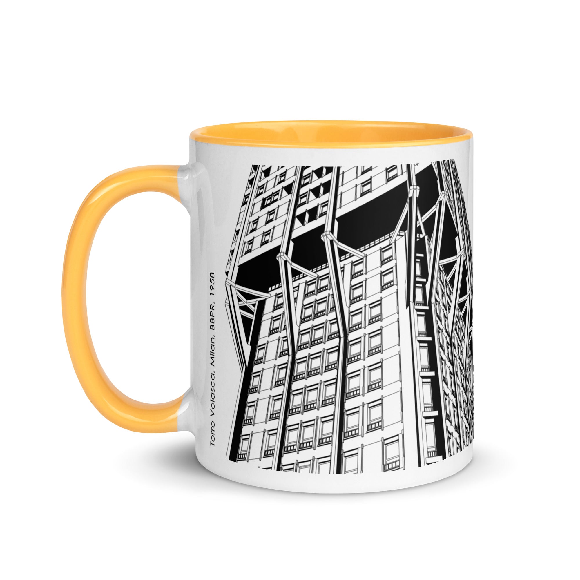 Torre Velasca Different Coloured Mugs