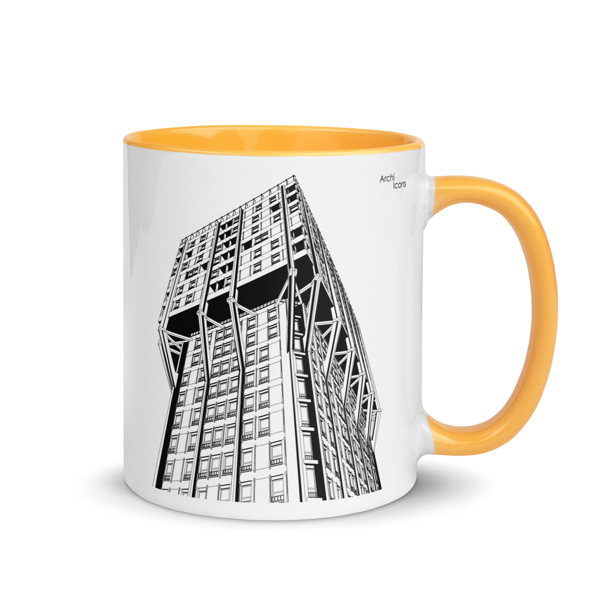 Torre Velasca Different Coloured Mugs