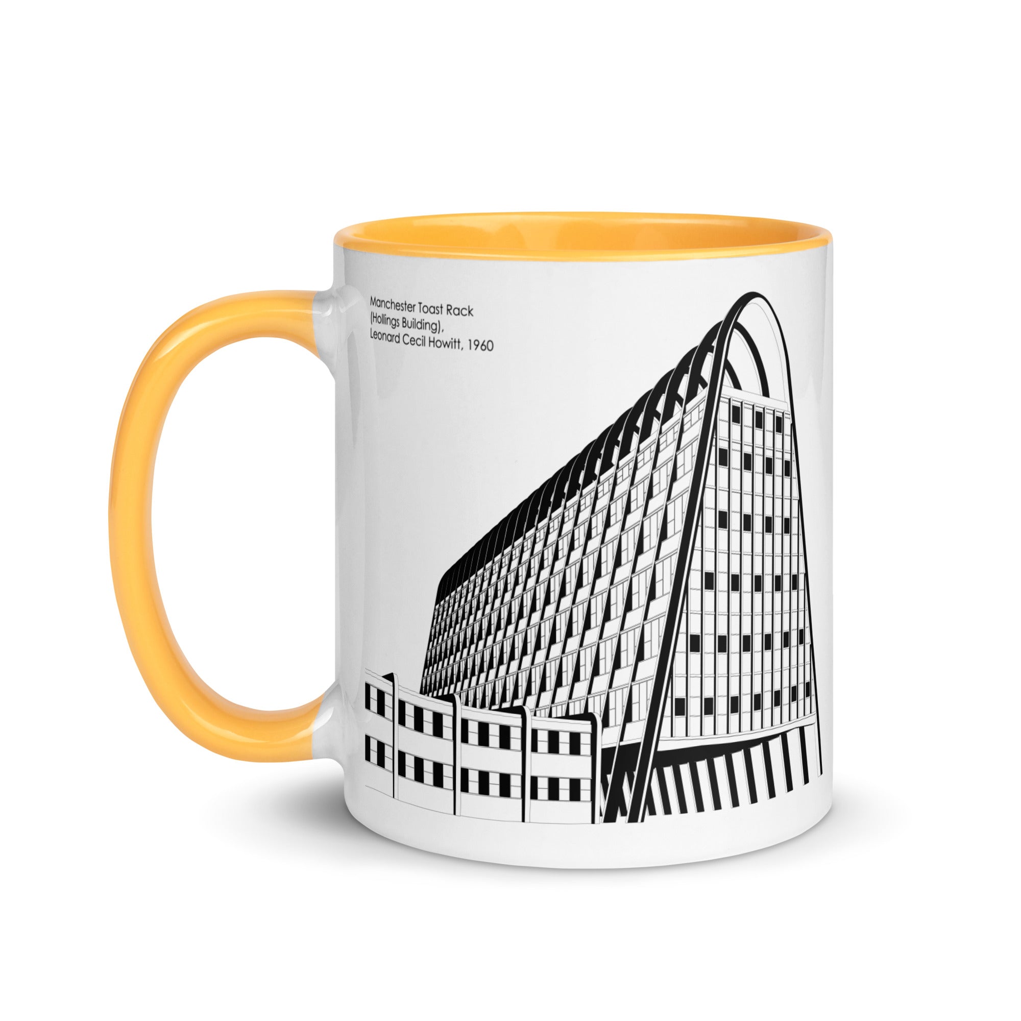 Manchester Toast Rack Different Coloured Mugs